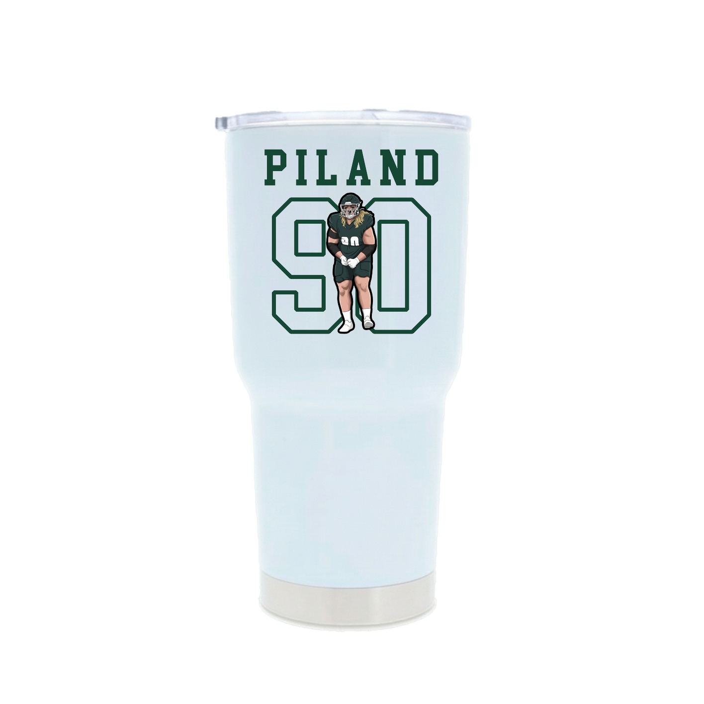 30oz Stainless Steel Tumbler — Shirsey in White
