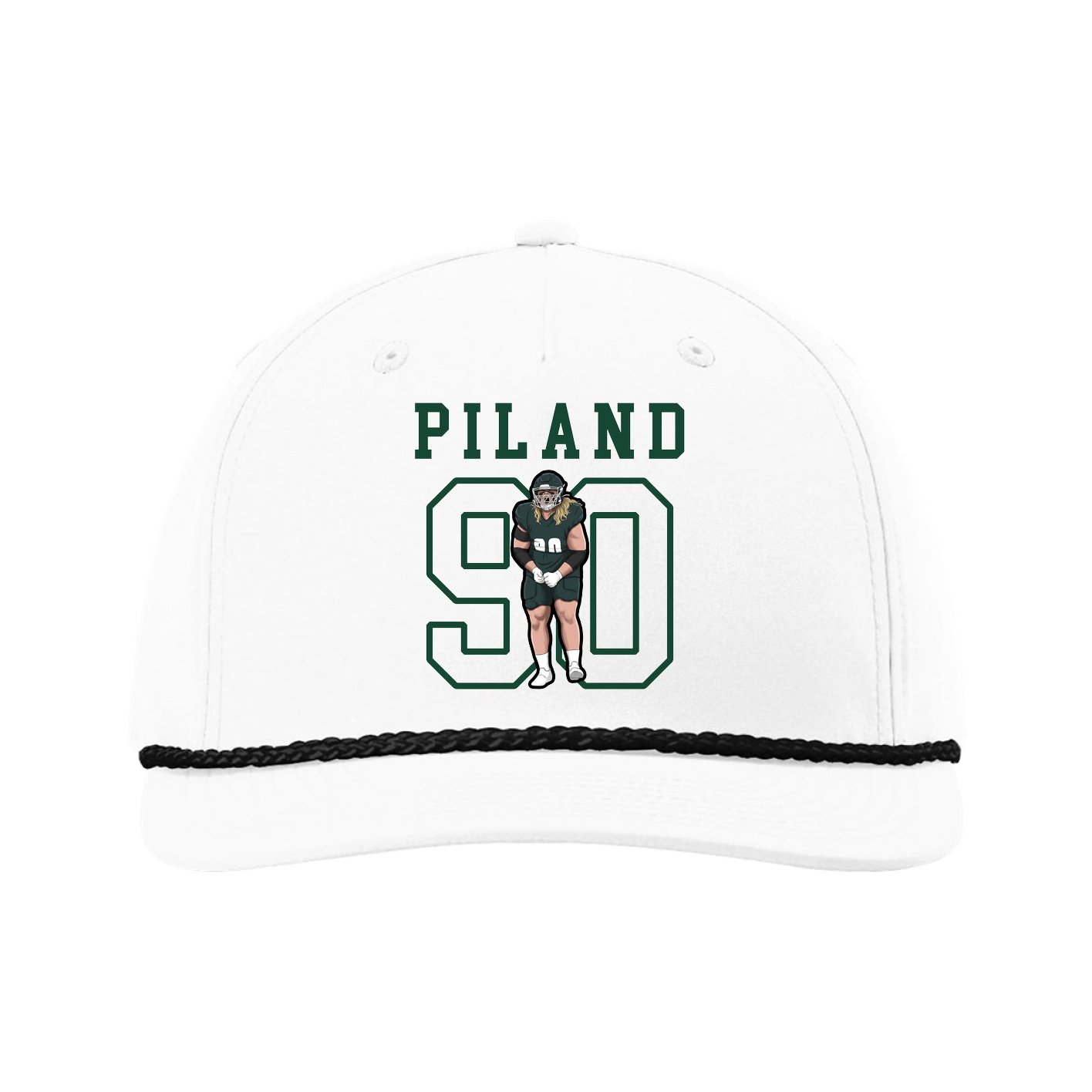 Five-Panel Classic Rope Cap — Shirsey in White