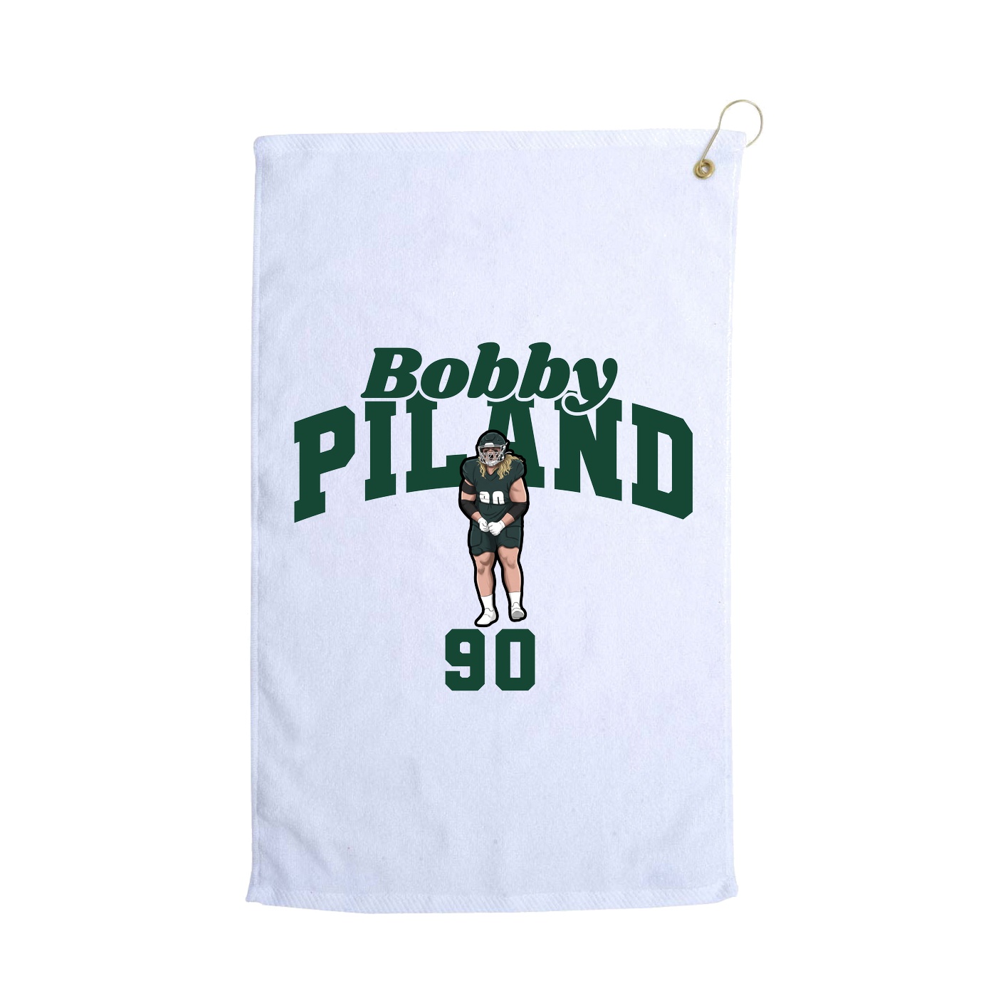 Golf Towel — Signature Arch in White