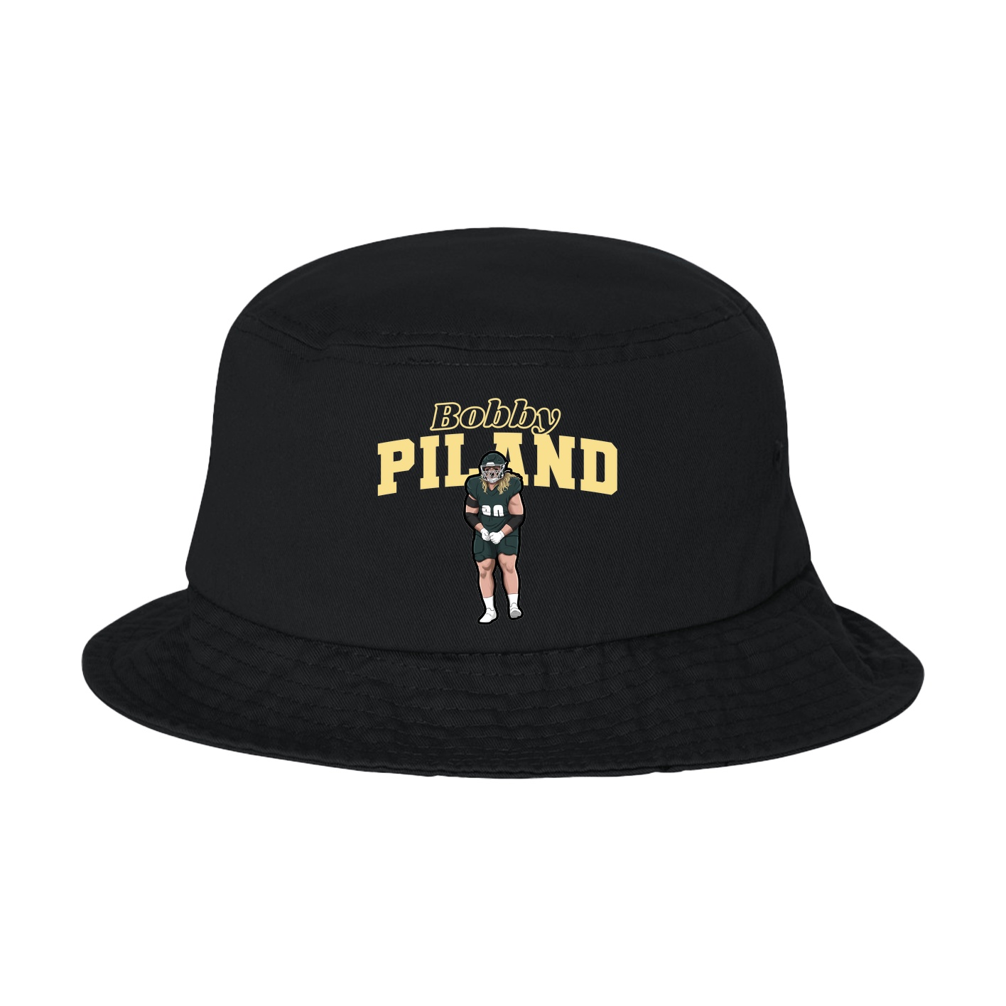 Bucket Cap — Name Arch in Black