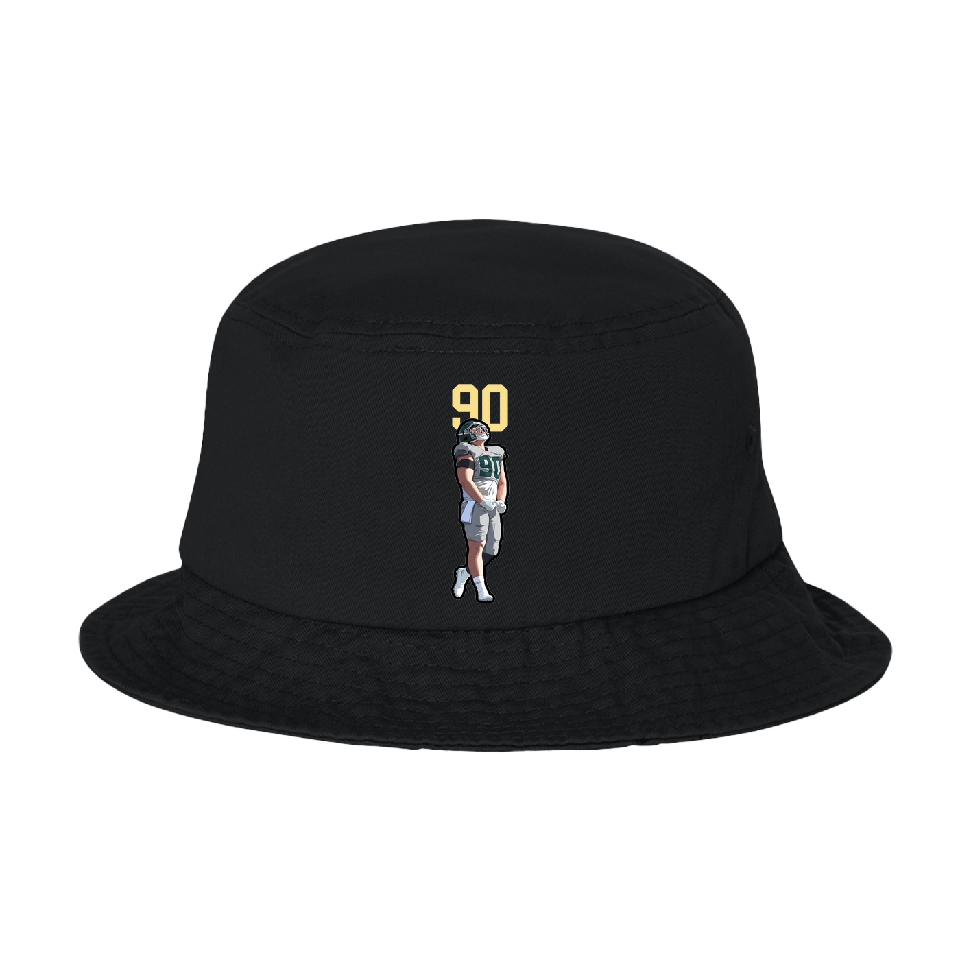 Bucket Cap — Number Top in Black