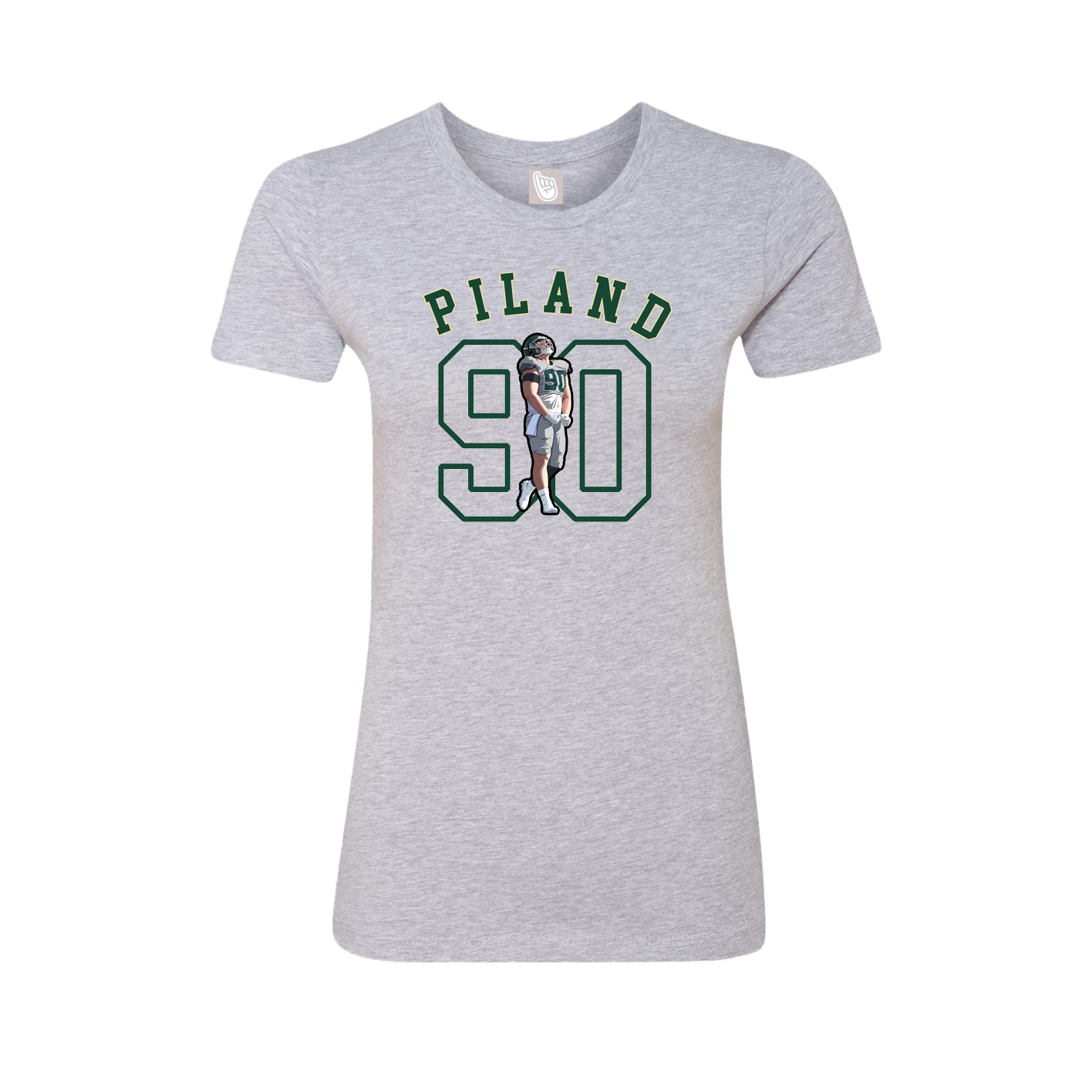 Fitted Women's Tee — Shirsey Arch in Grey