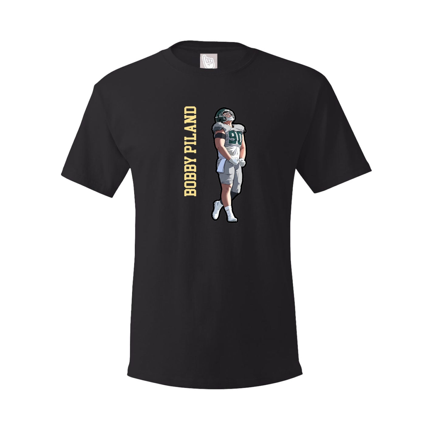 Tee — Name Vertical in Black