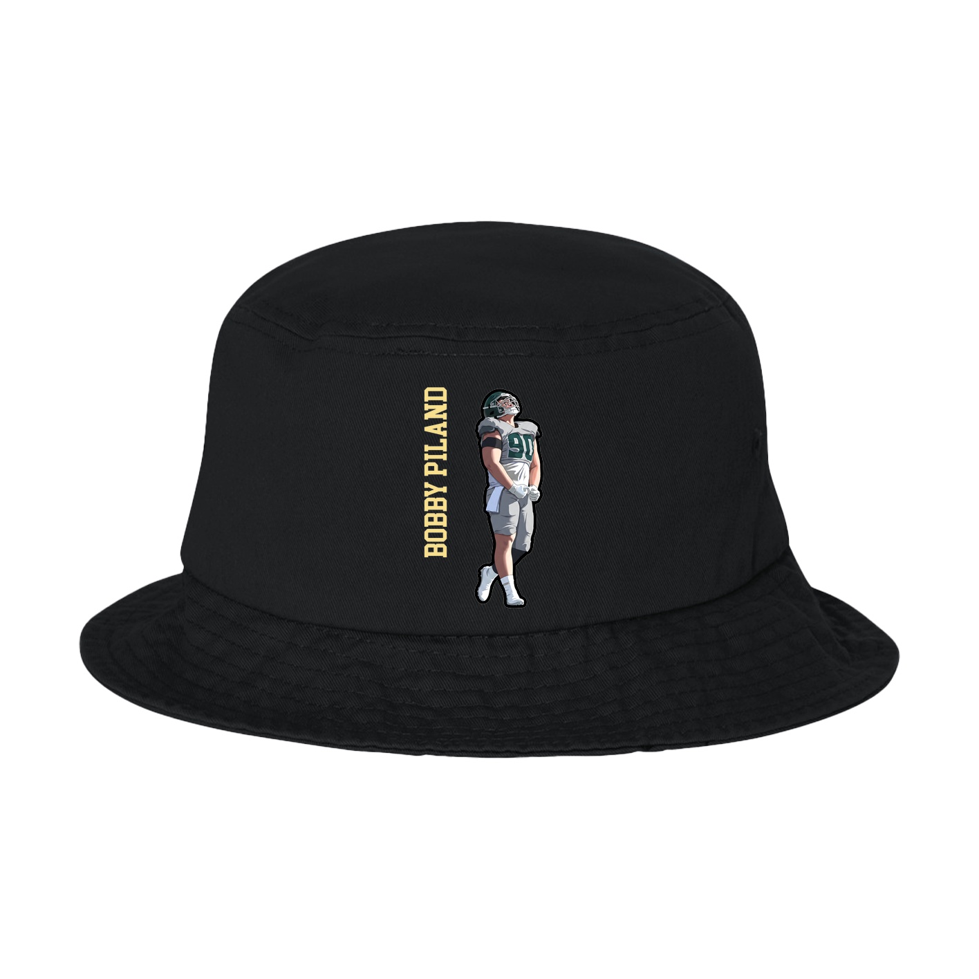 Bucket Cap — Name Vertical in Black