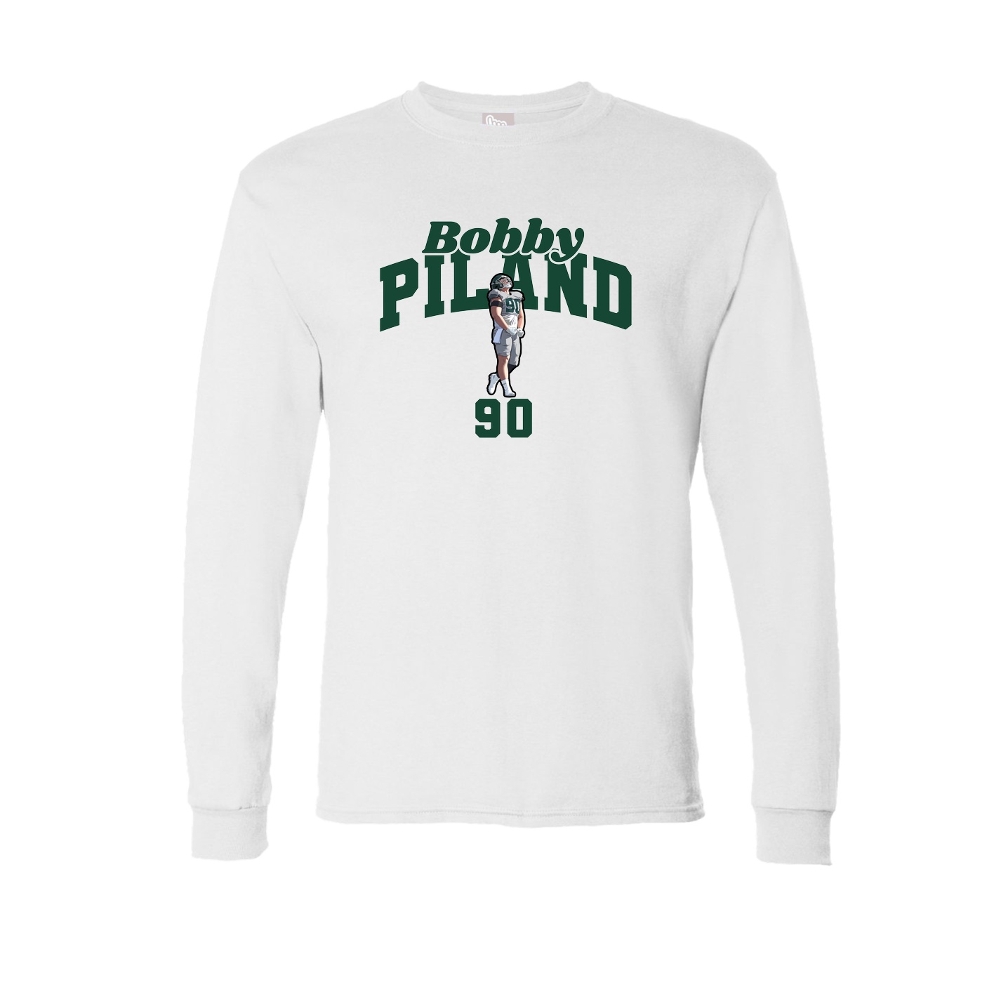 Long Sleeve Tee — Signature Arch in White
