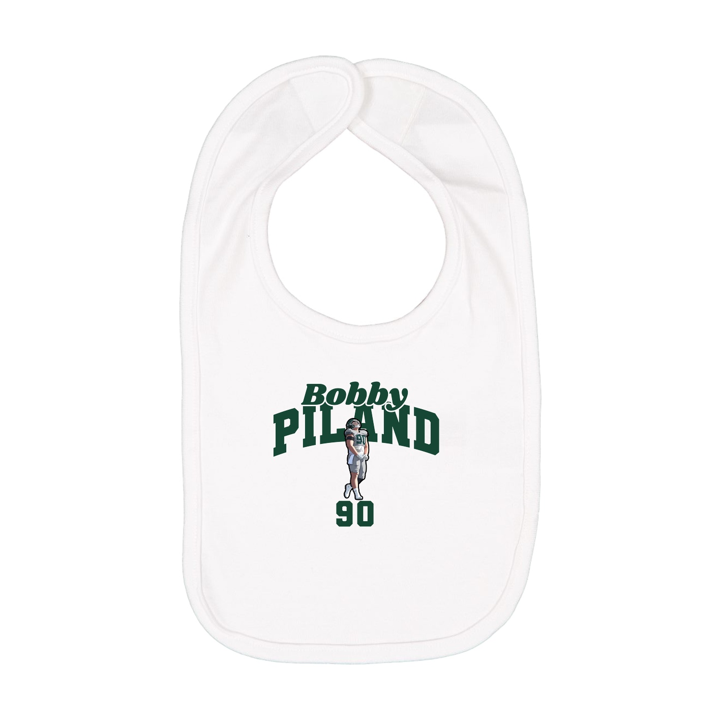 Infant Bib — Signature Arch in White