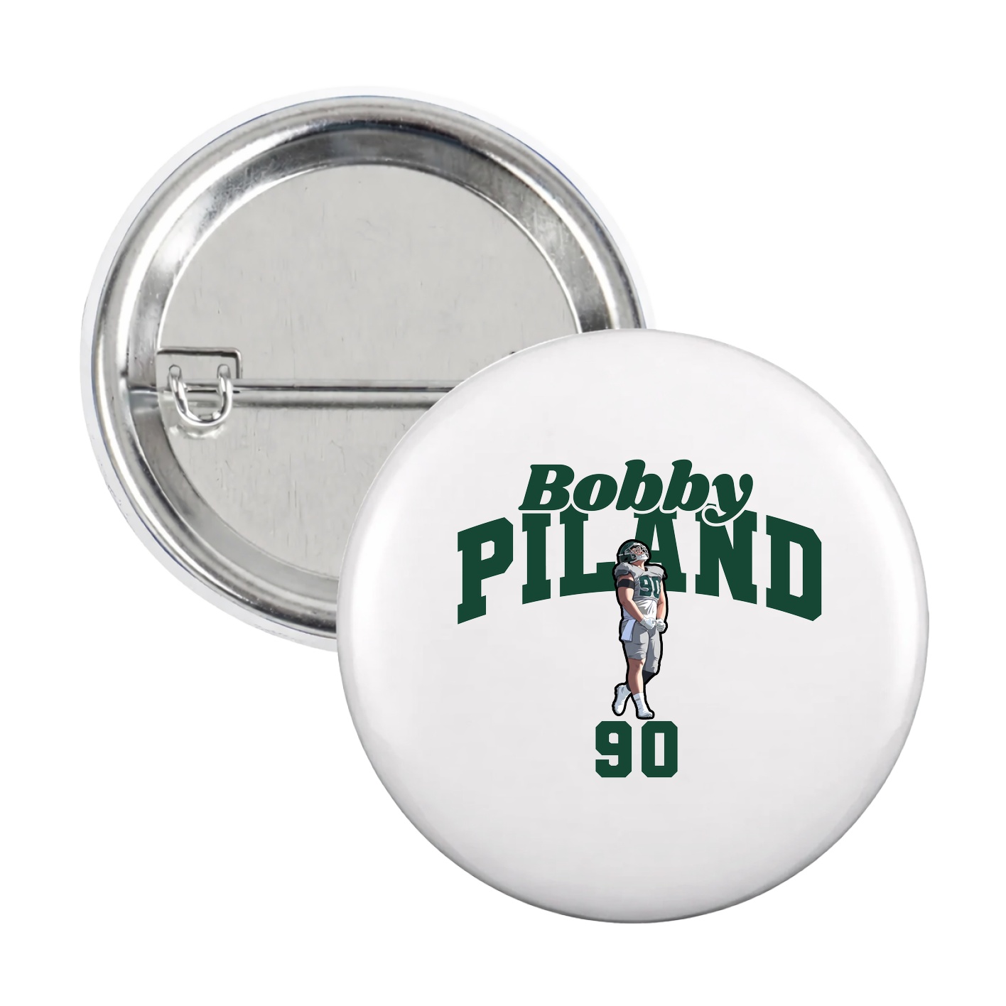 Game Day Button — Signature Arch in White