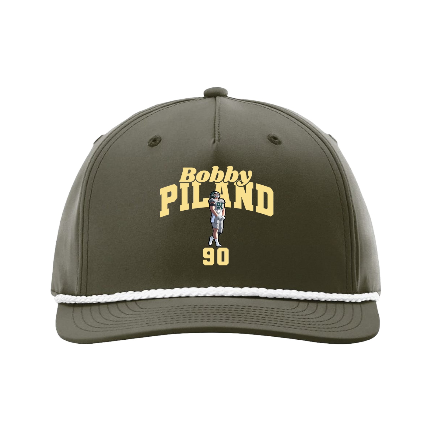 Five-Panel Classic Rope Cap — Signature Arch in Green