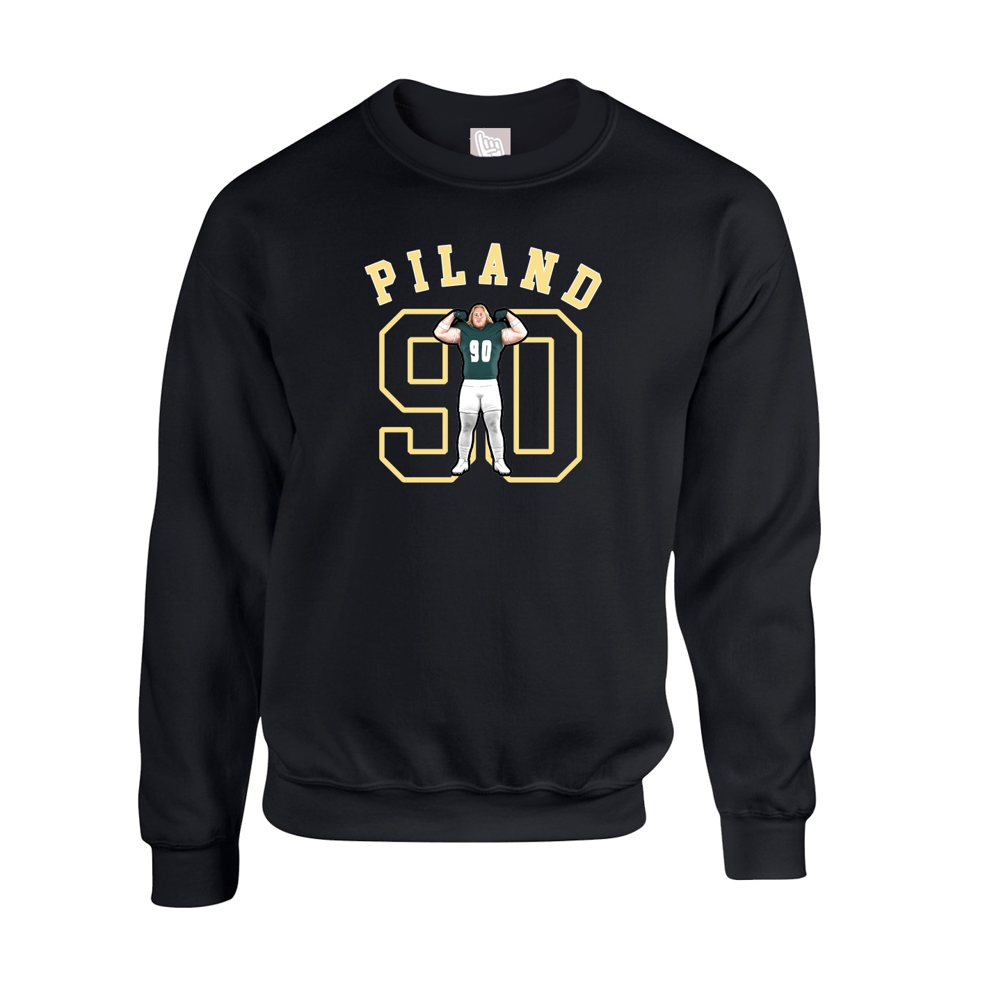 Fleece Crew — Shirsey Arch in Black
