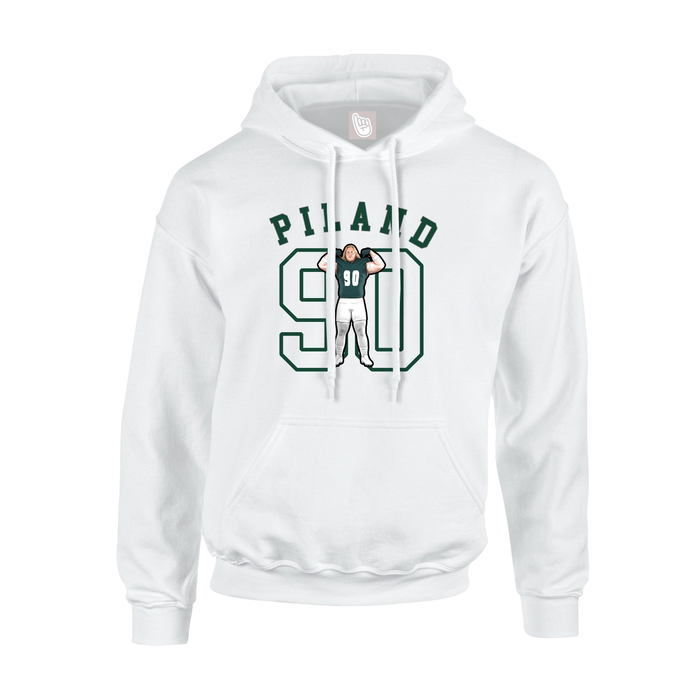 Youth Hoodie — Shirsey Arch in White