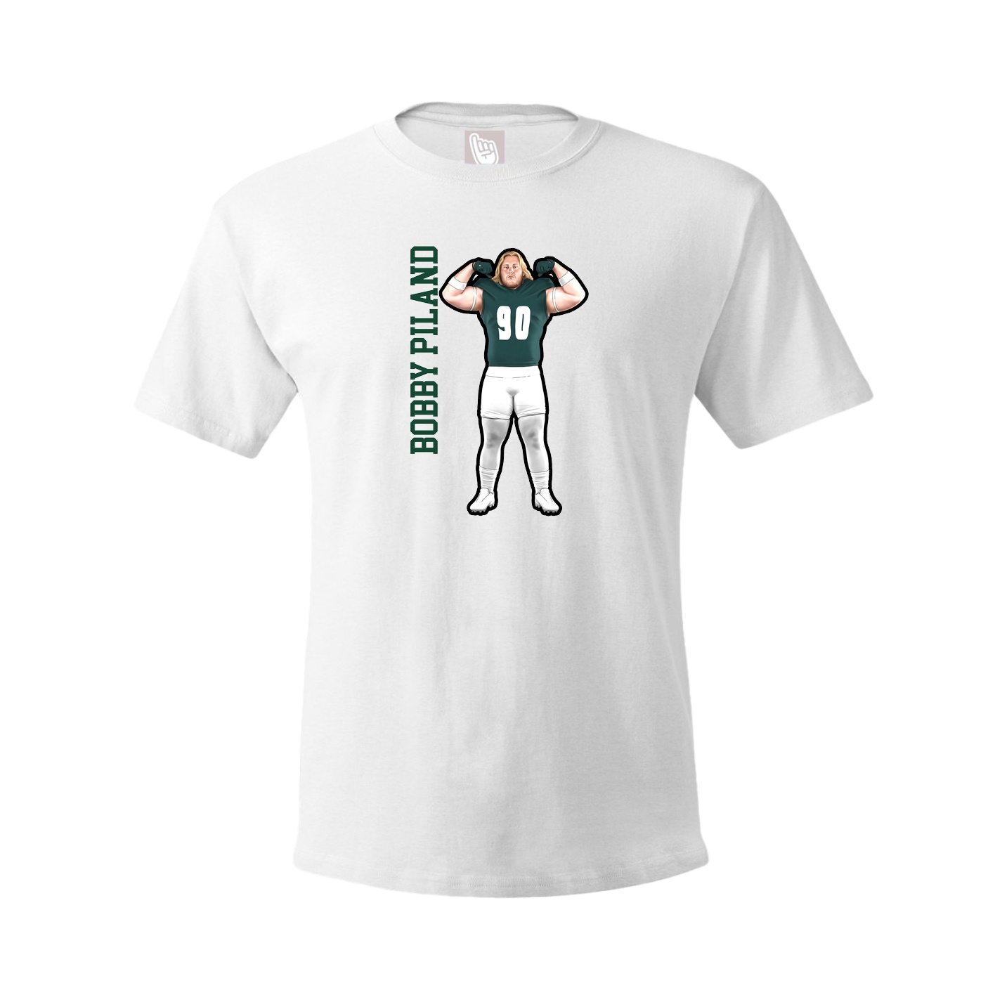Tee — Name Vertical in White