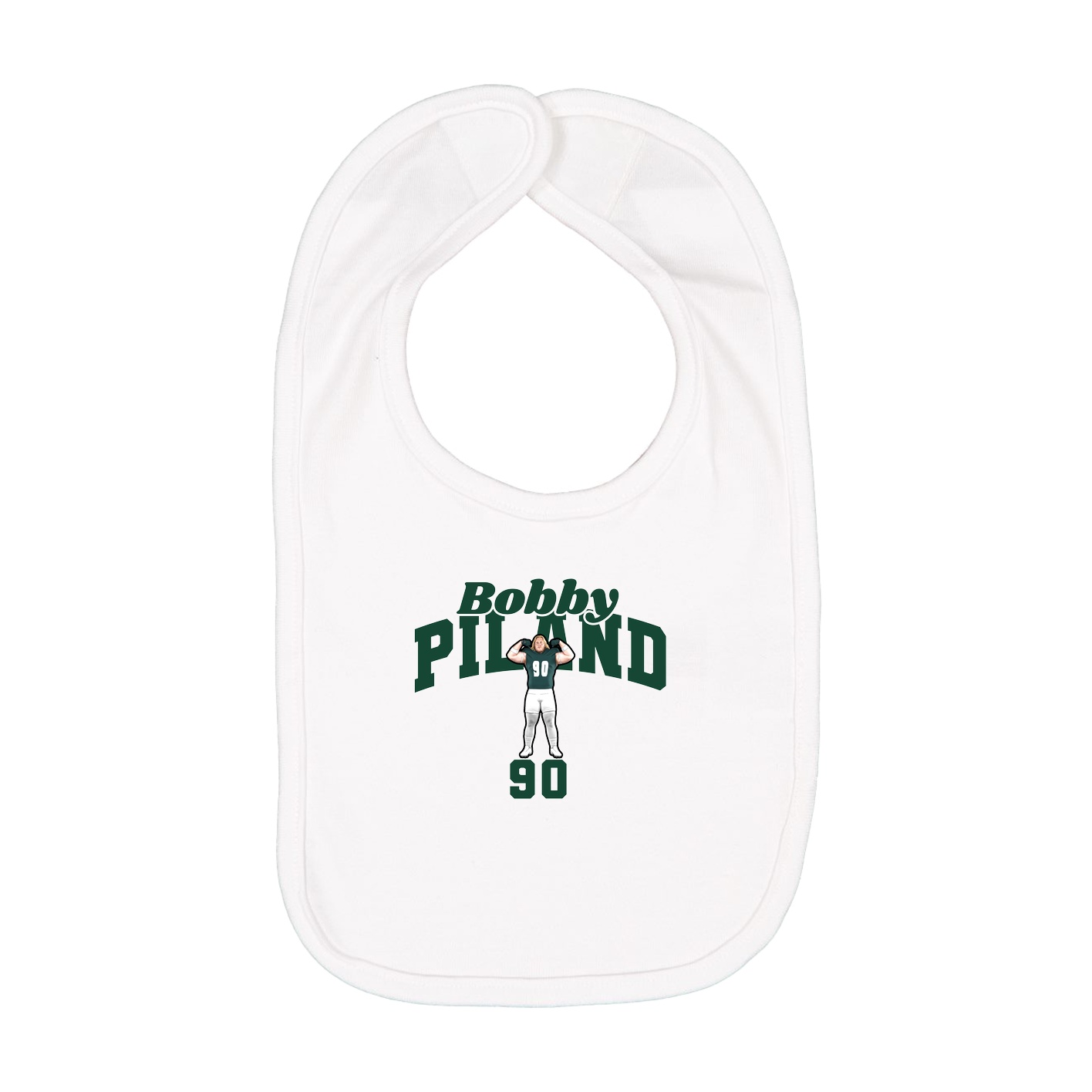 Infant Bib — Signature Arch in White