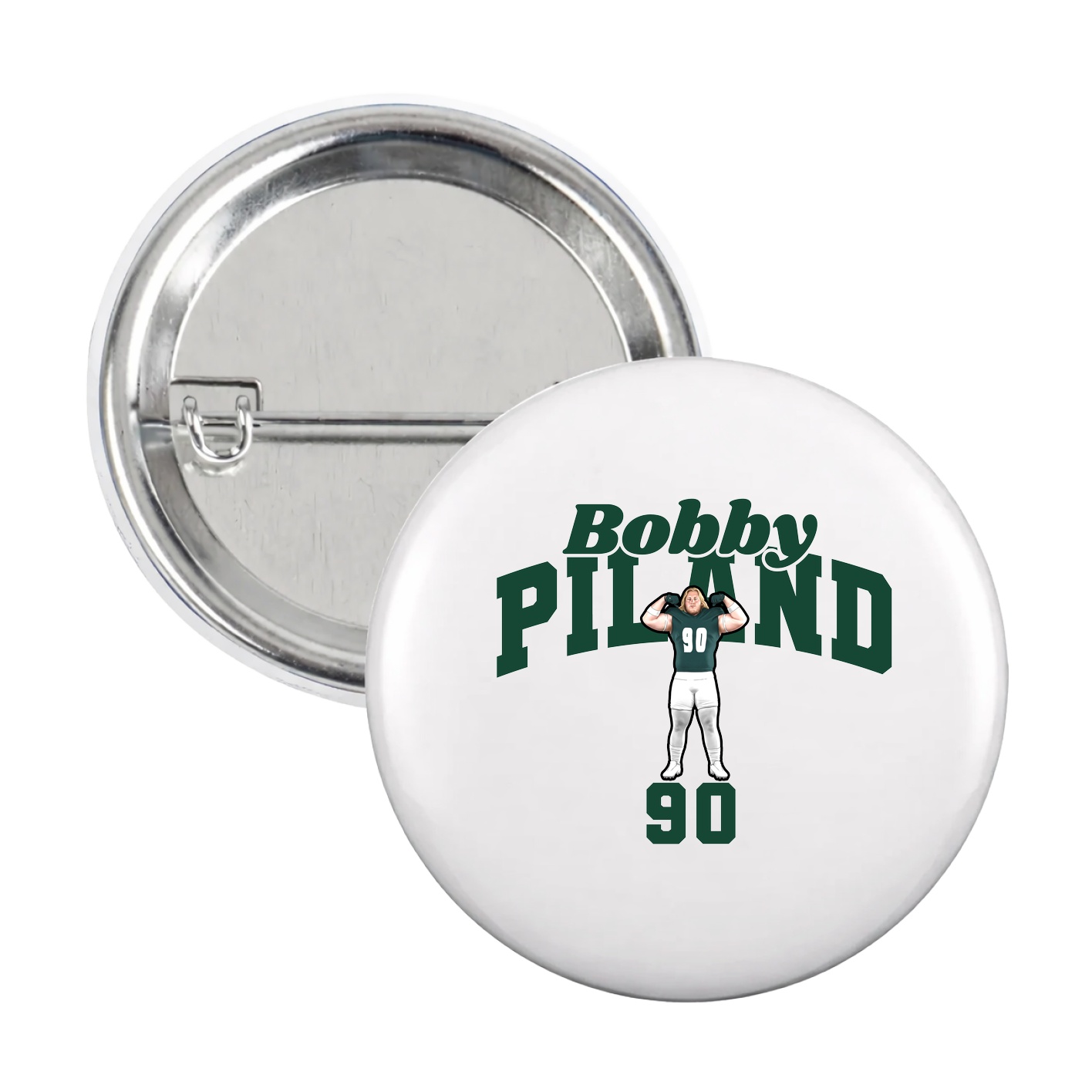 Game Day Button — Signature Arch in White