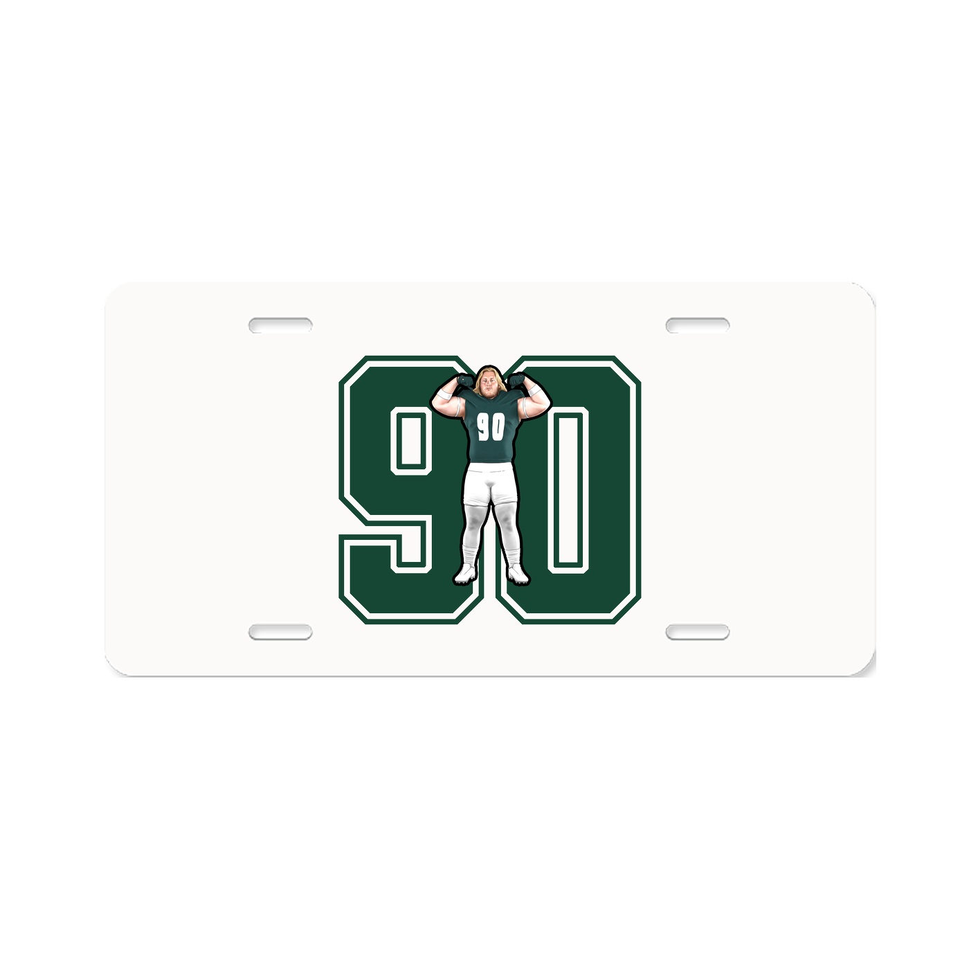 License Plate — Number in Classic