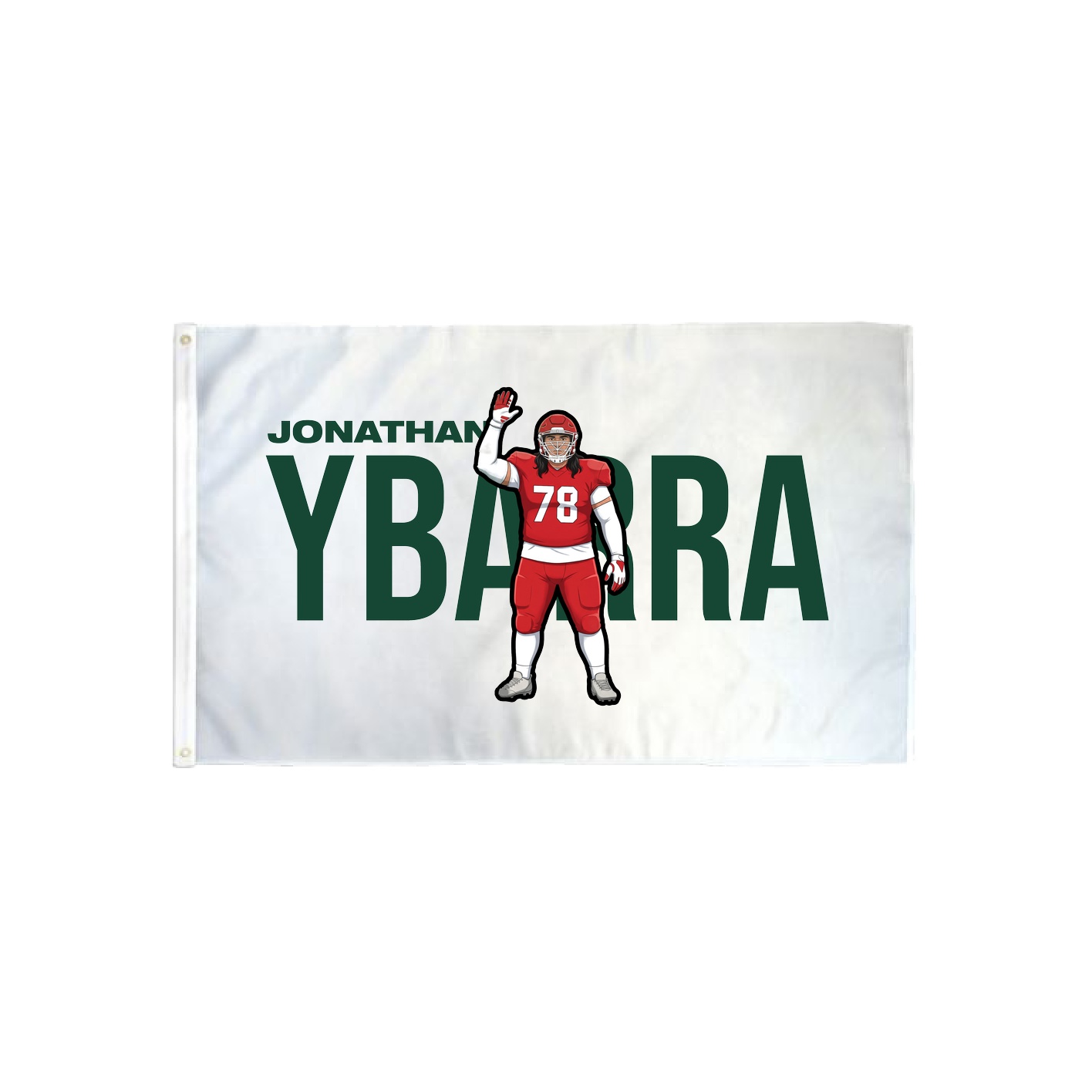 3x5 Flag — Player Name in Classic