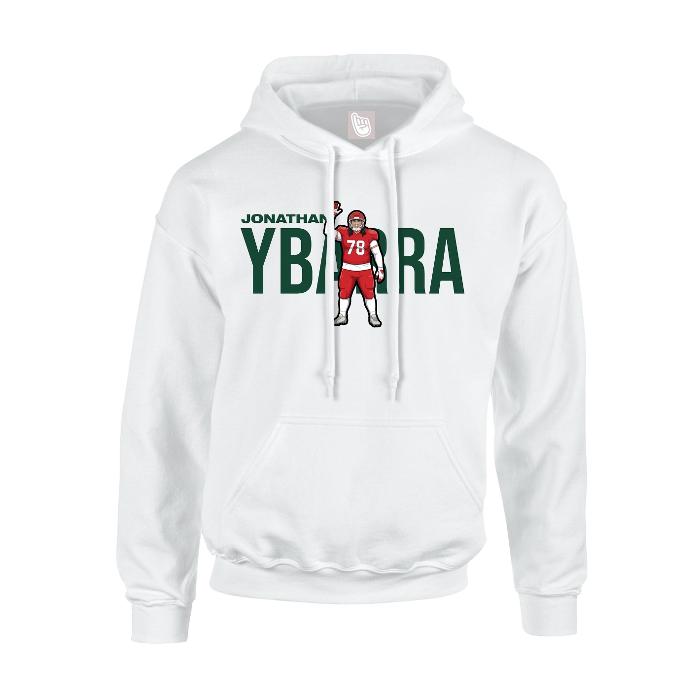 Hoodie — Player Name in White
