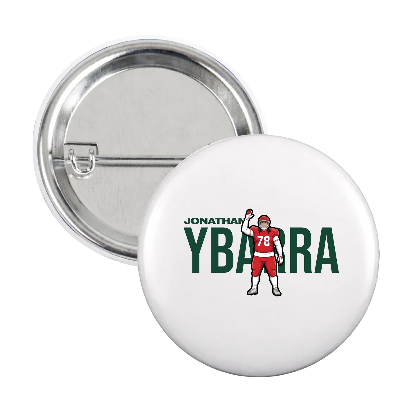 Game Day Button — Player Name in White