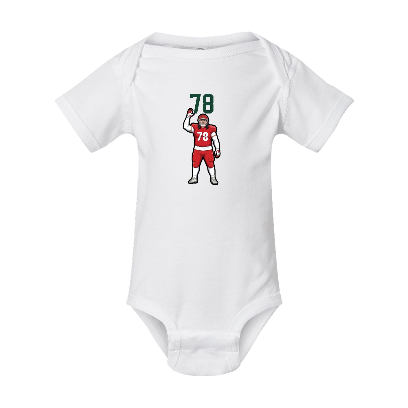 Baby Onesie — Number Top in White