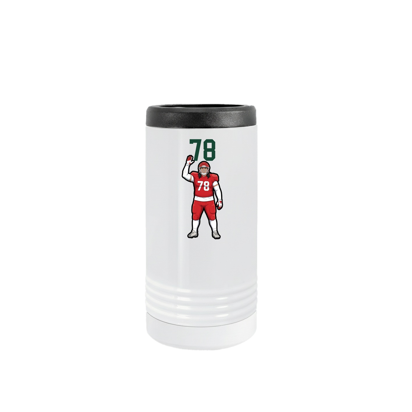 Slim Beverage Holder — Number Top in White
