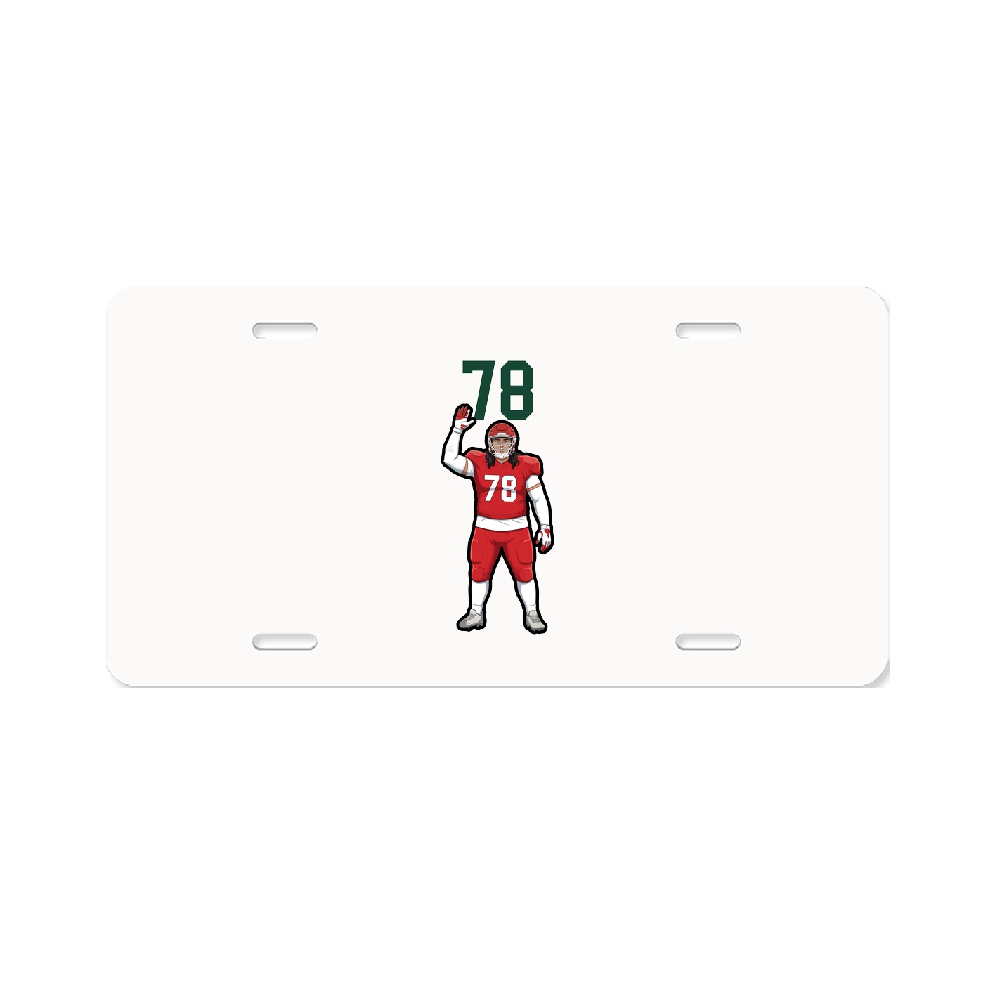 License Plate — Number Top in Classic