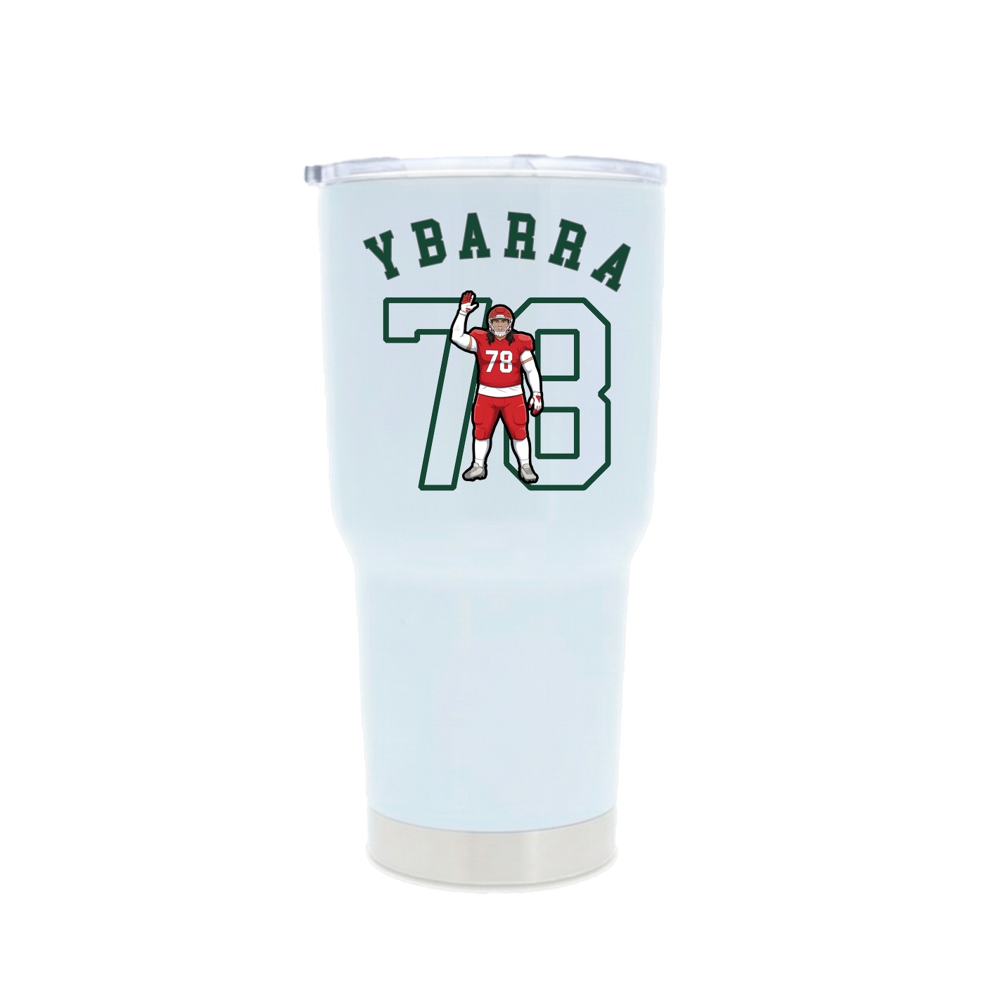 30oz Stainless Steel Tumbler — Shirsey Arch in White