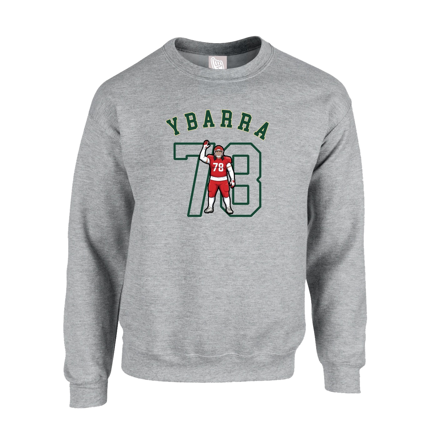 Fleece Crew — Shirsey Arch in Grey