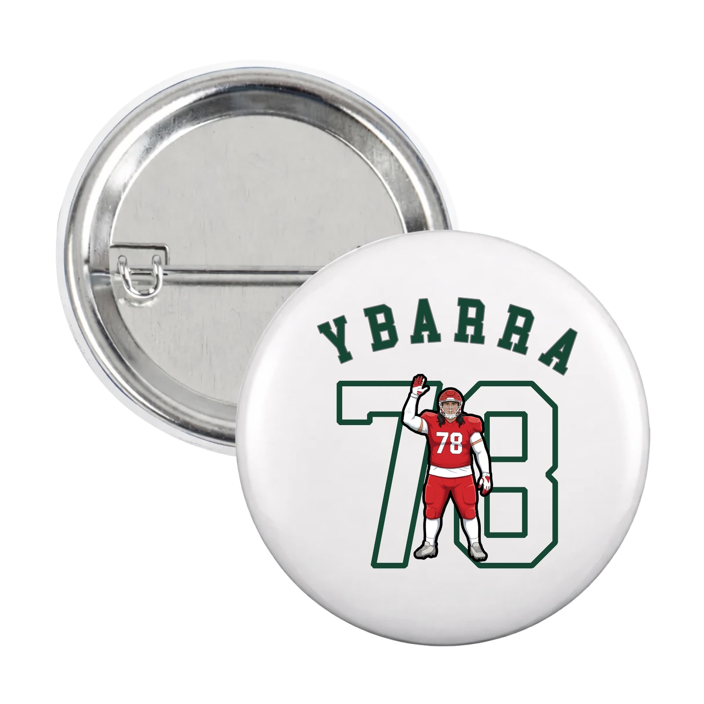 Game Day Button — Shirsey Arch in White