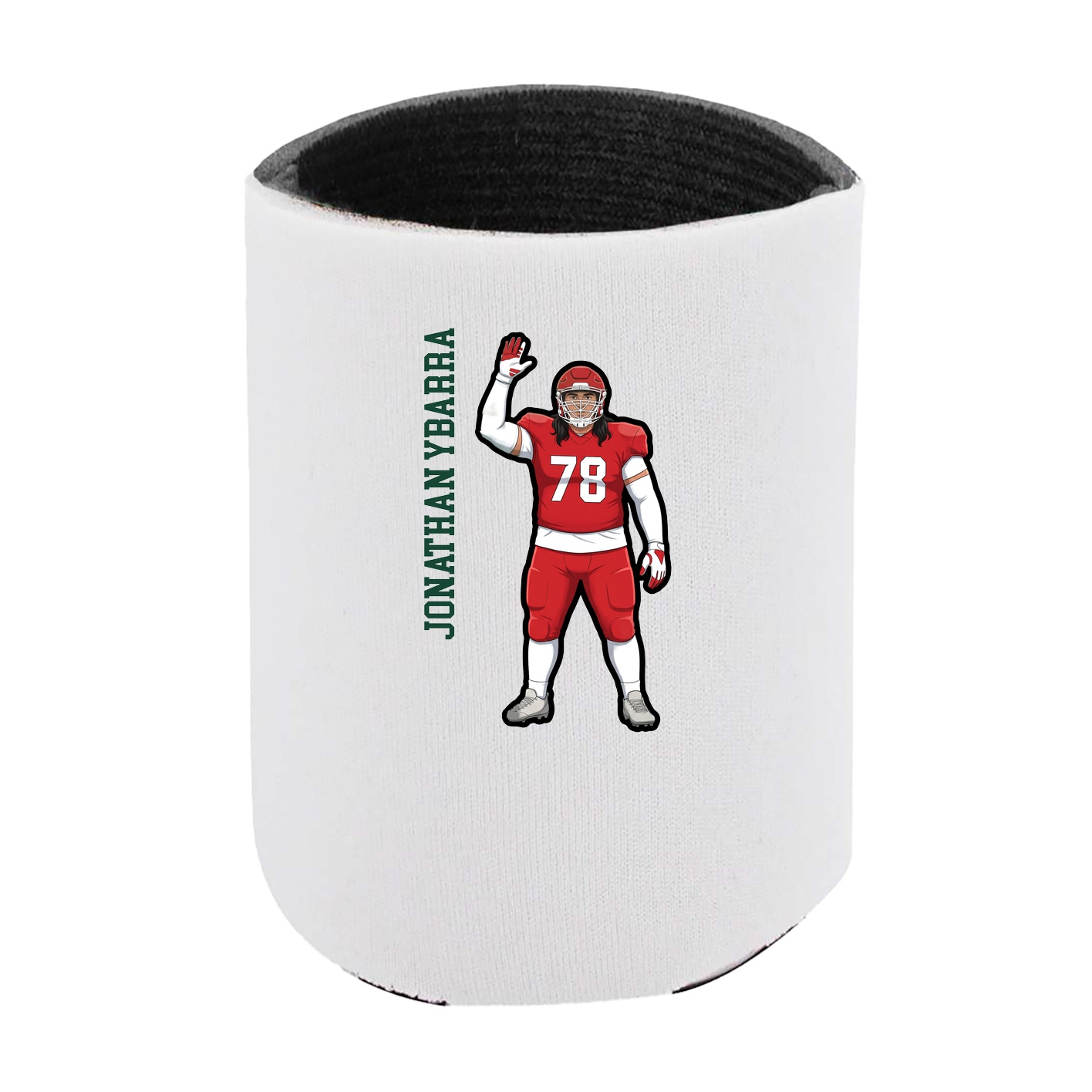 Can Holder — Name Vertical in White