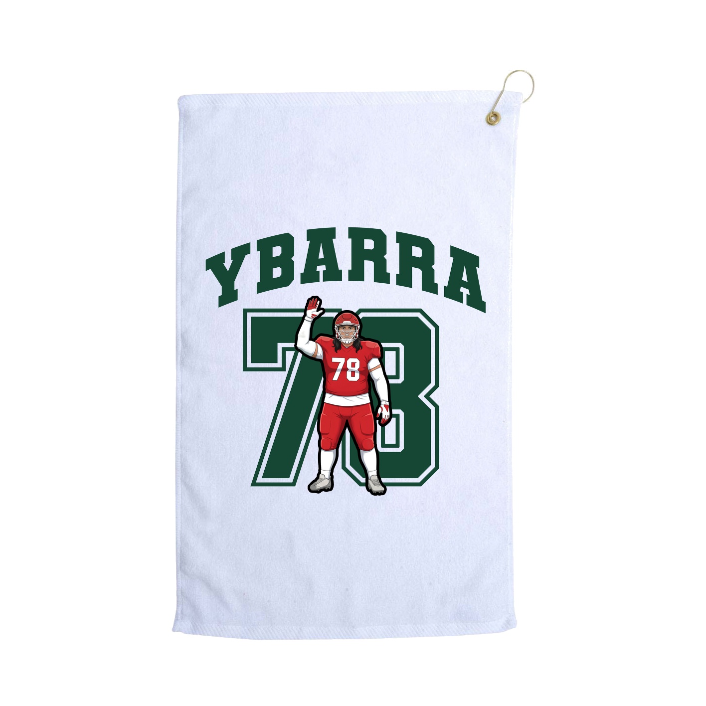 Golf Towel — Number in White