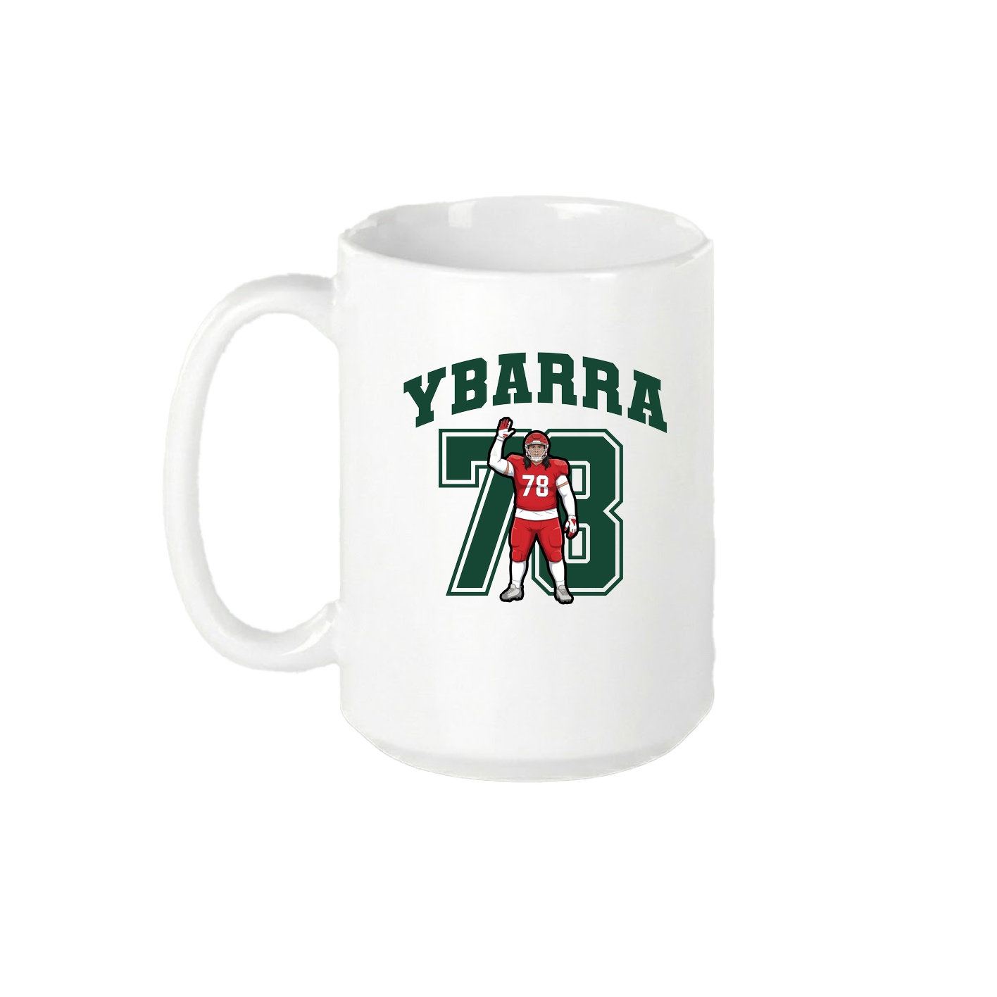 15oz Coffee Mug — Number in White