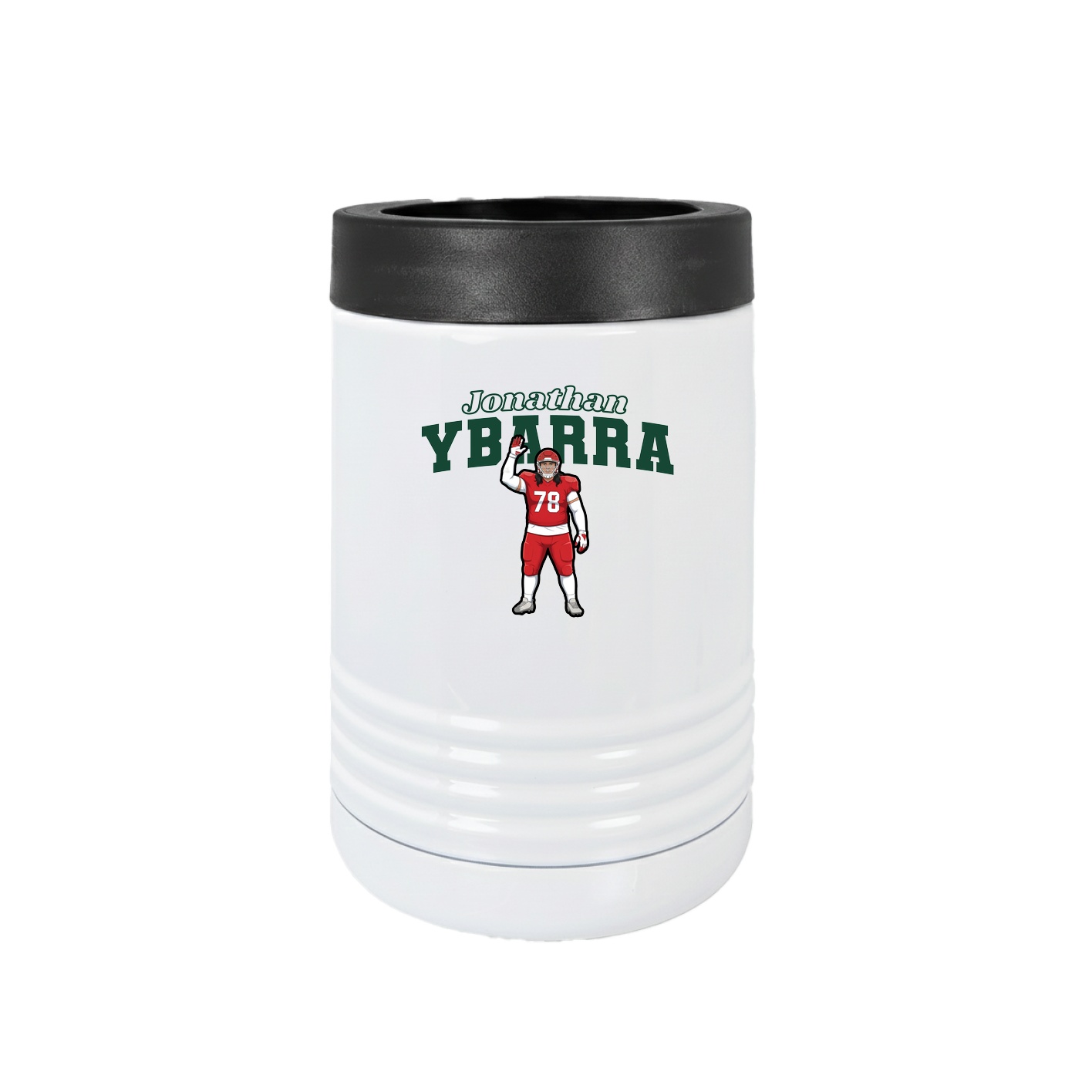 Beverage Holder — Name Arch in White