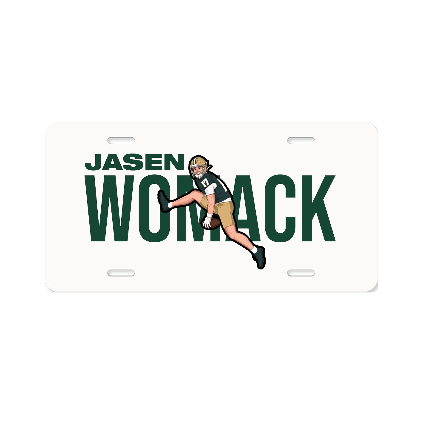 License Plate — Player Name in Classic