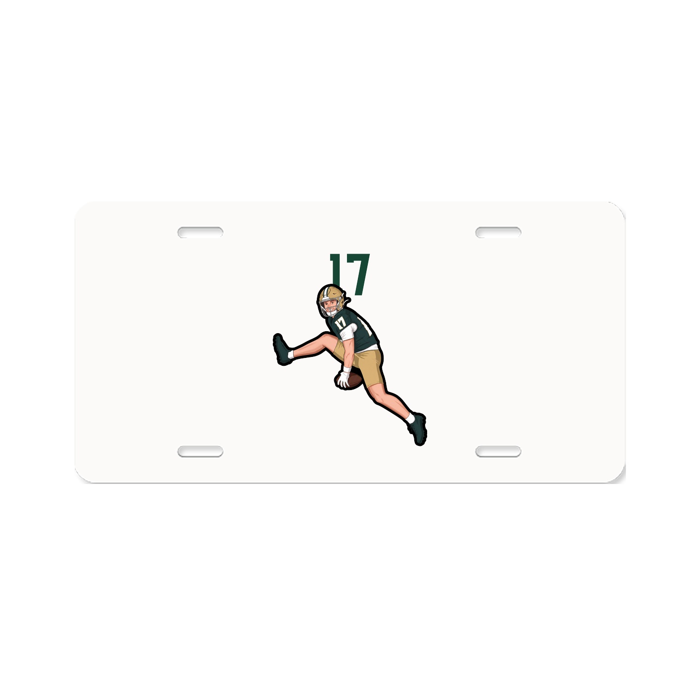 License Plate — Number Top in Classic
