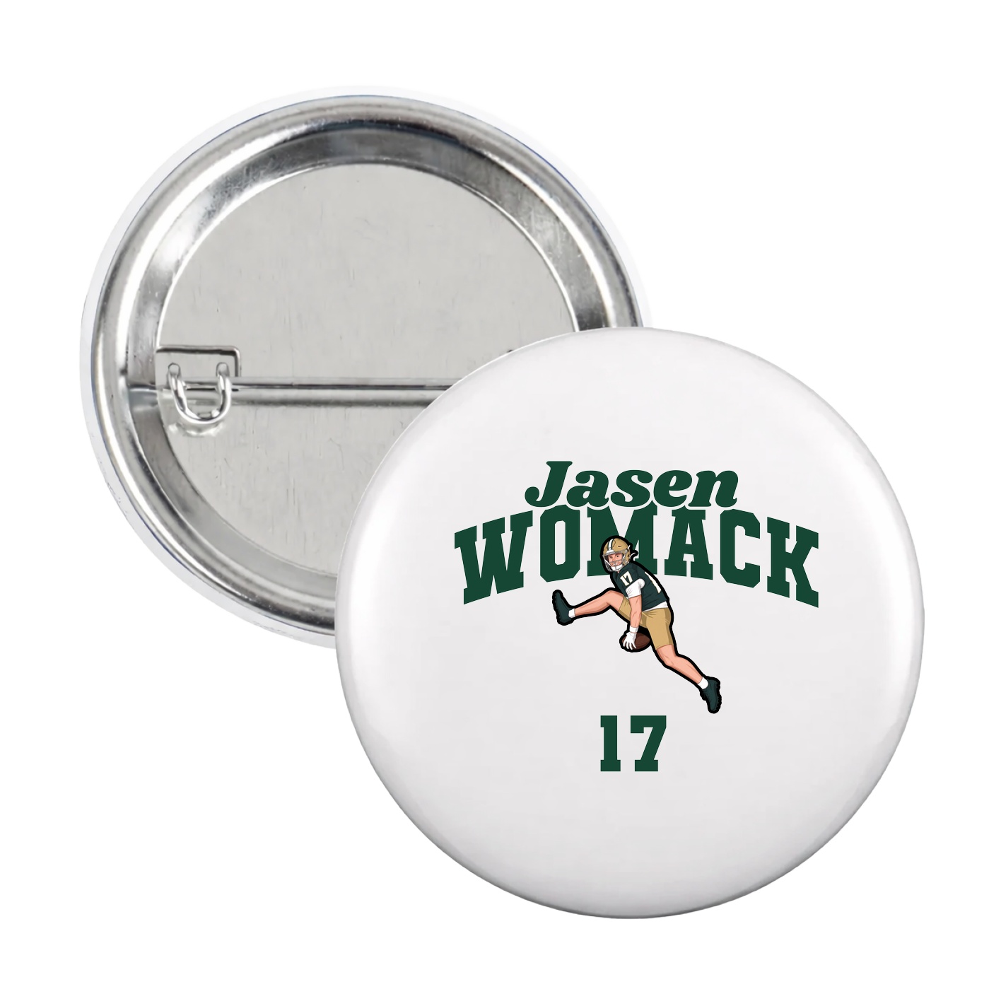 Game Day Button — Signature Arch in White