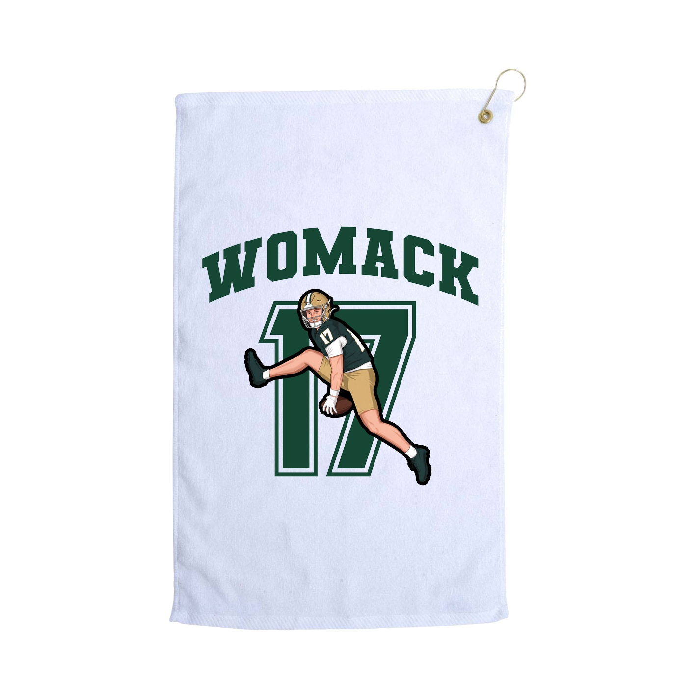 Golf Towel — Number in White