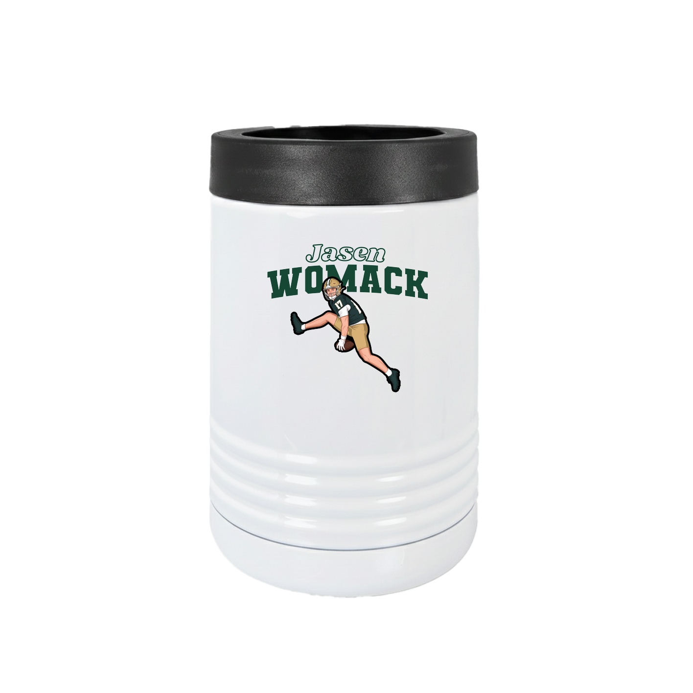 Beverage Holder — Name Arch in White