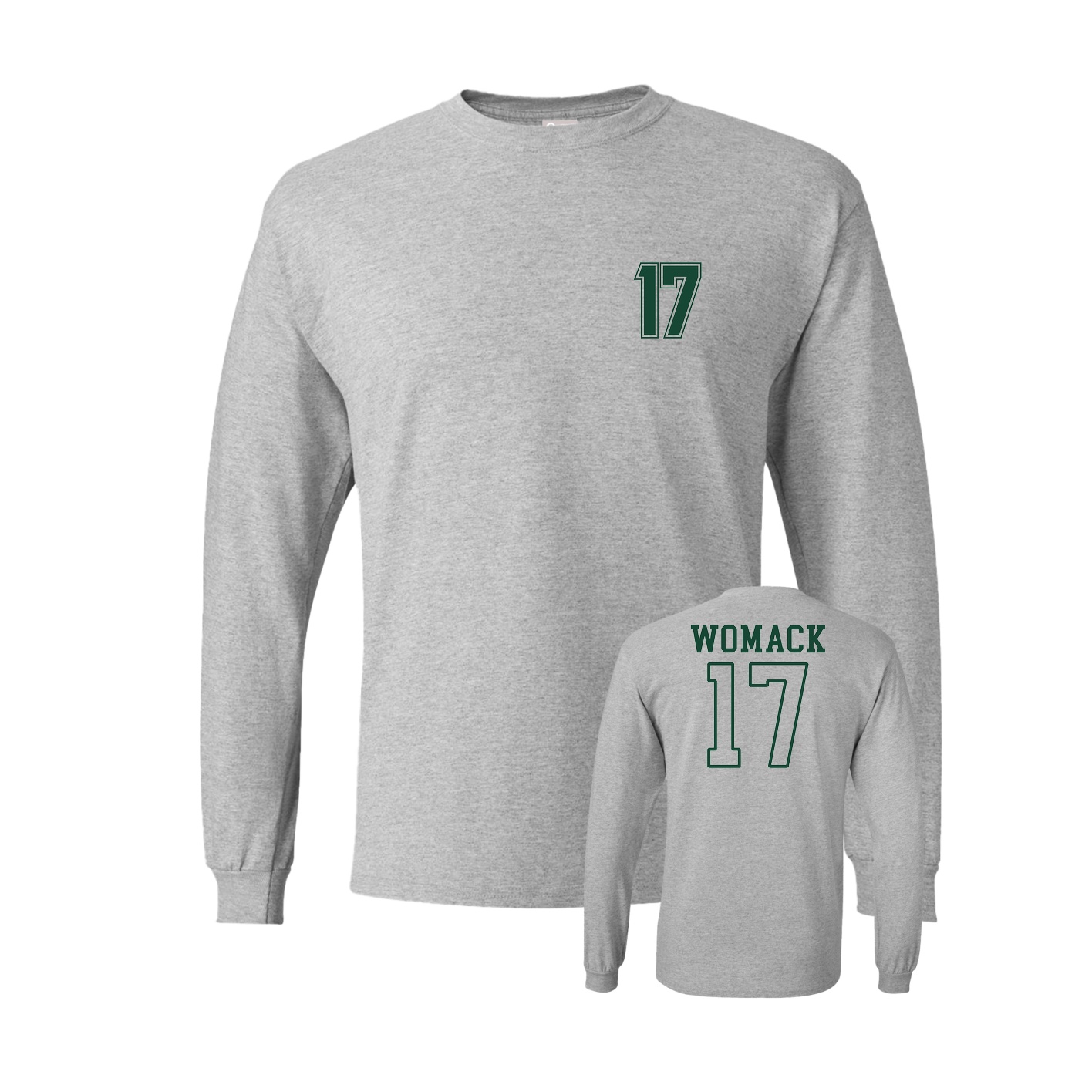 Long Sleeve Tee — Chest Back in Grey