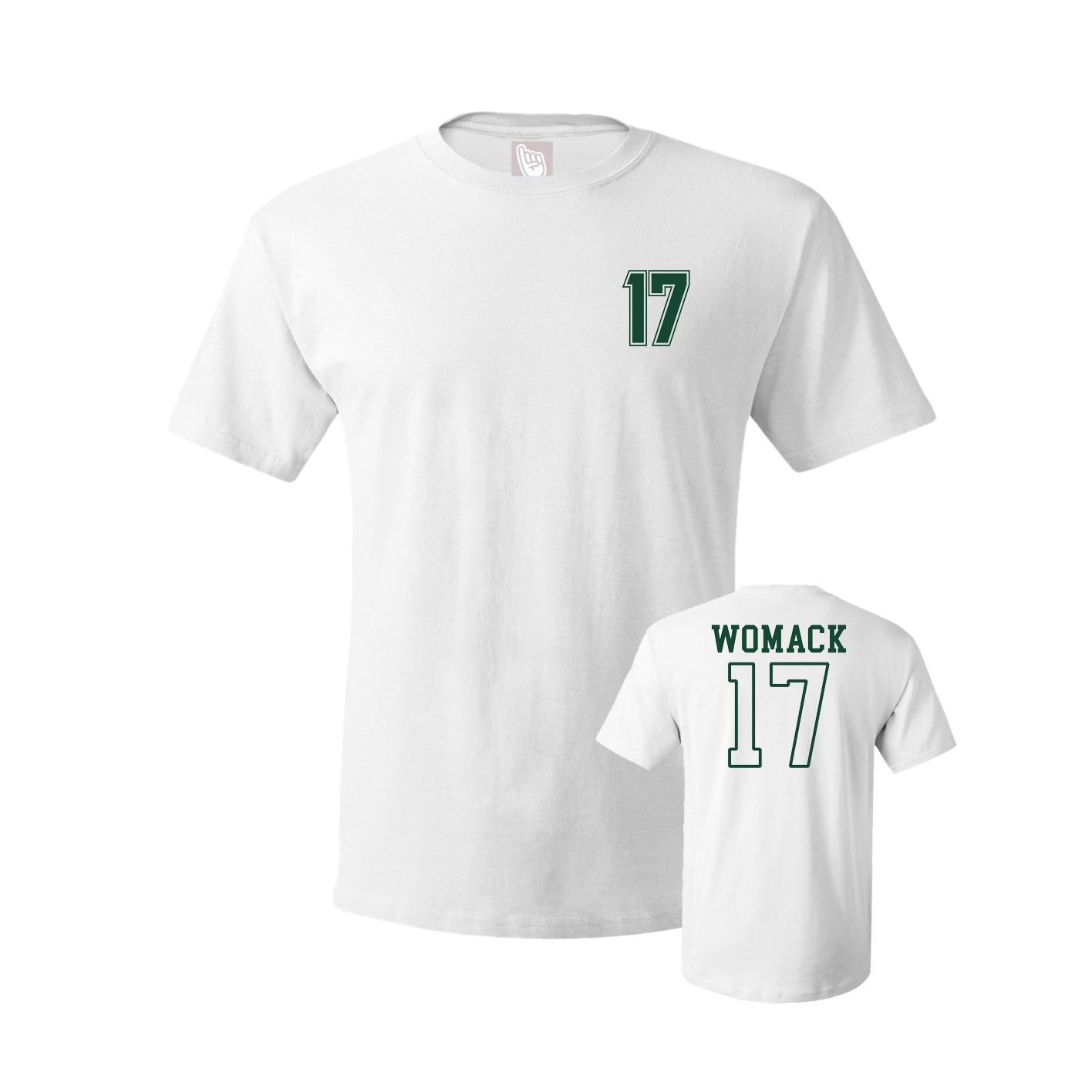 Youth Tee — Chest Back in White