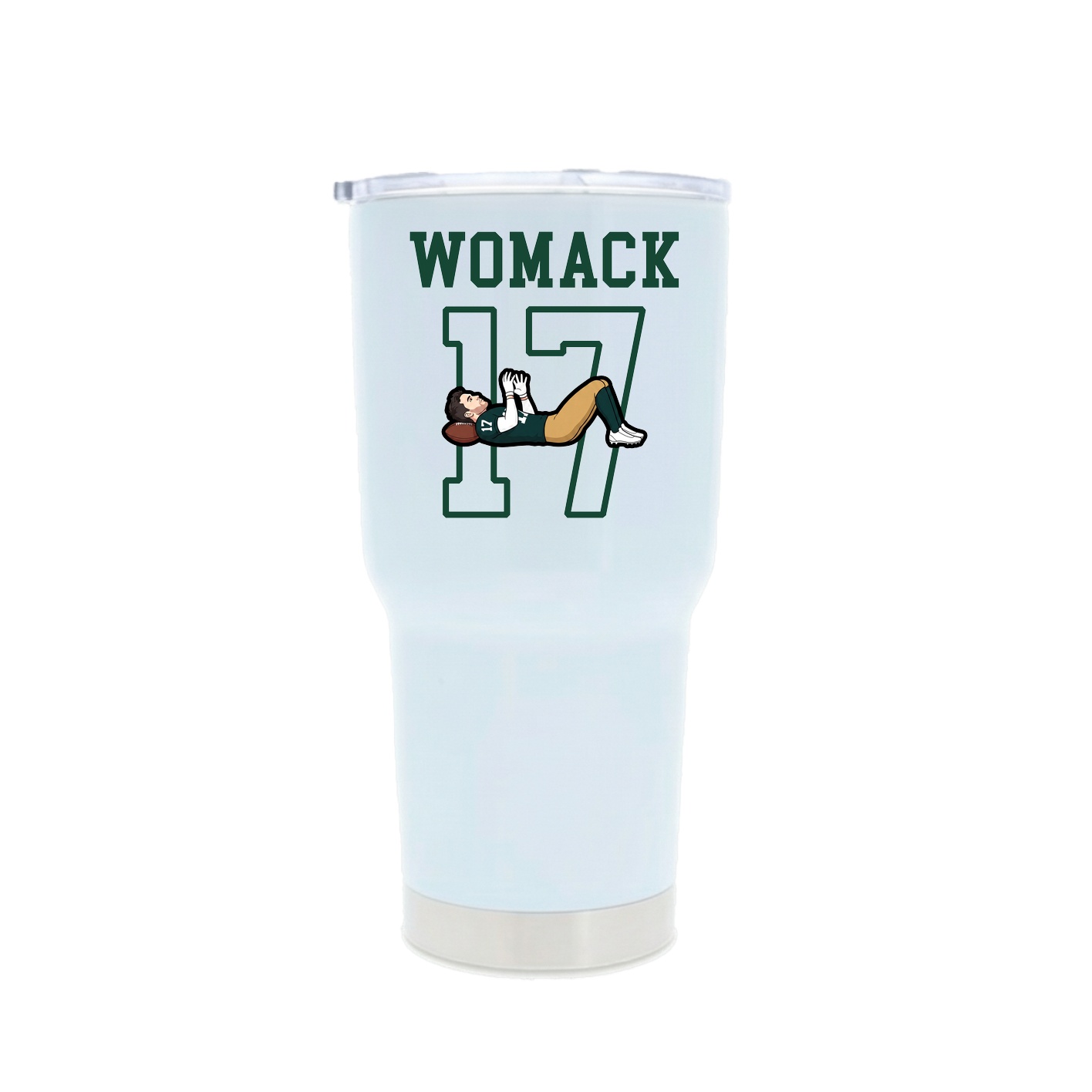 30oz Stainless Steel Tumbler — Shirsey in White