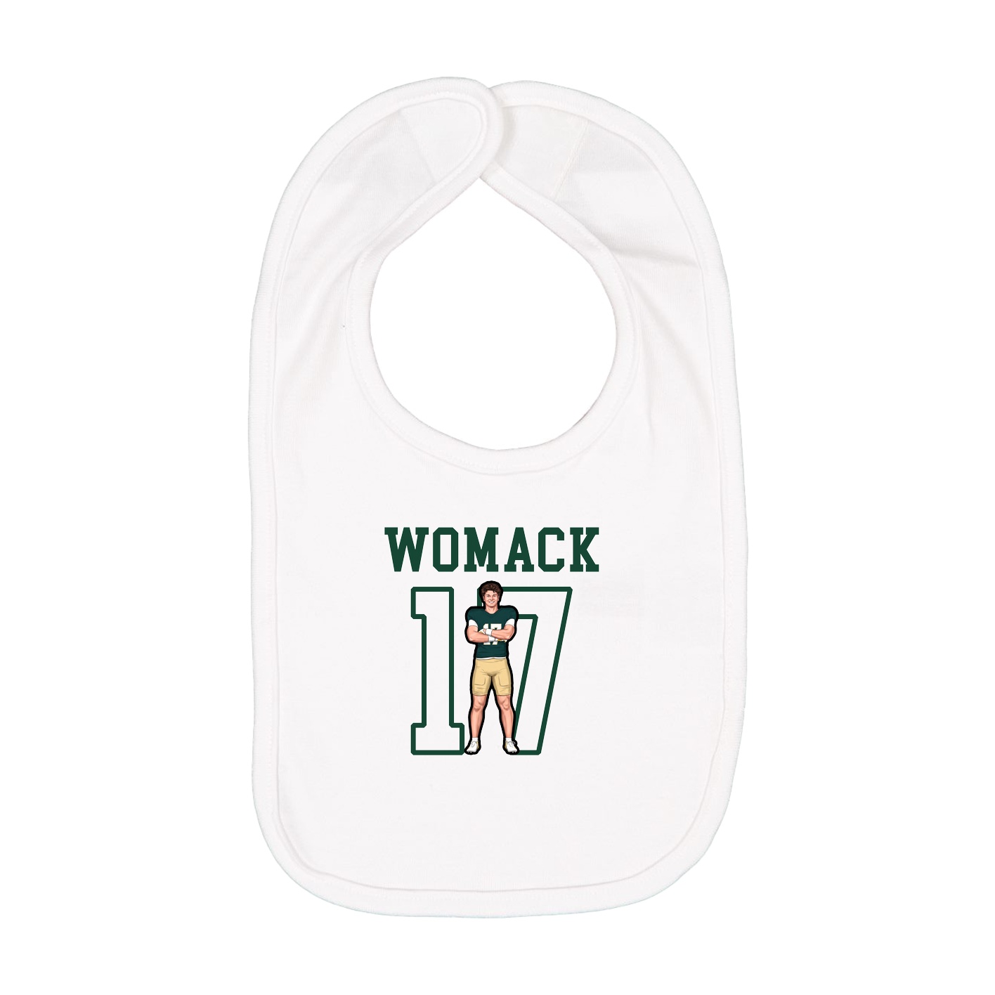 Infant Bib — Shirsey in White