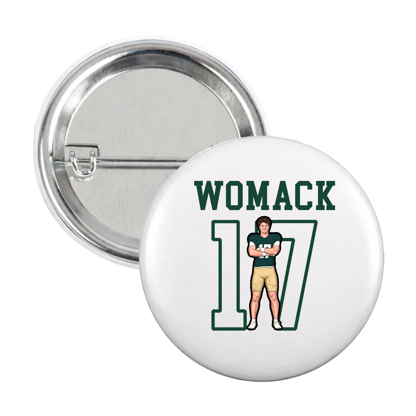 Game Day Button — Shirsey in White