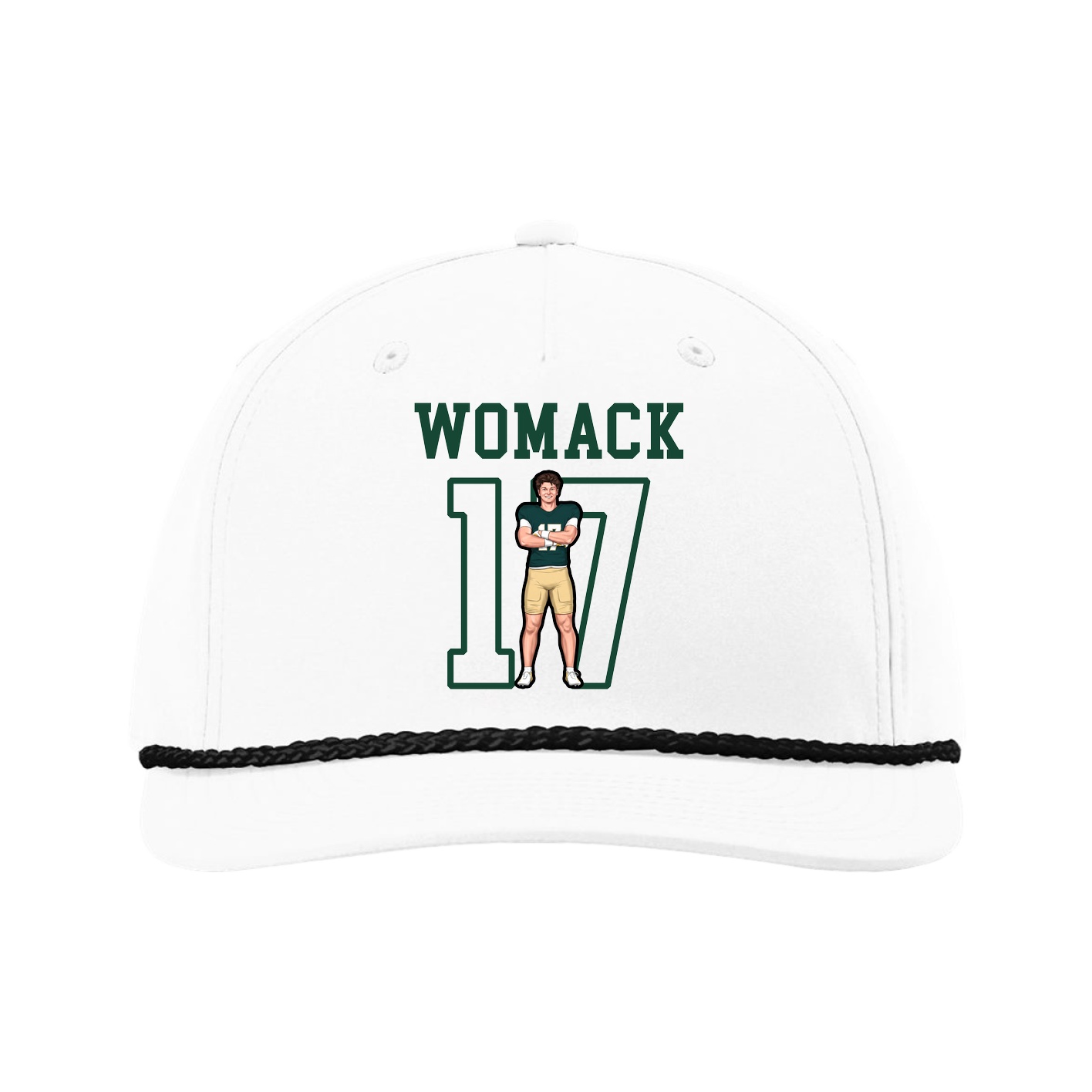 Five-Panel Classic Rope Cap — Shirsey in White