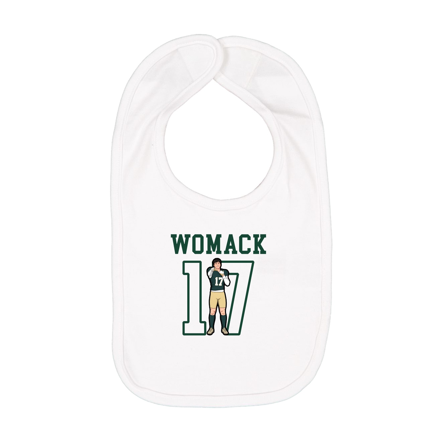 Infant Bib — Shirsey in White