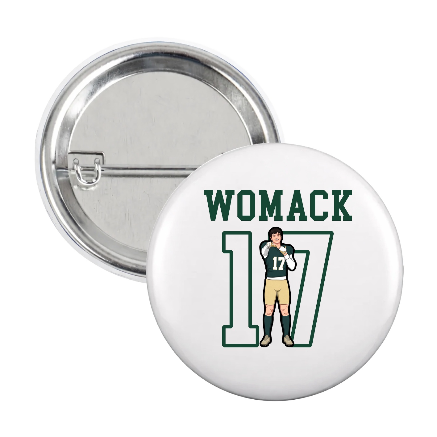 Game Day Button — Shirsey in White