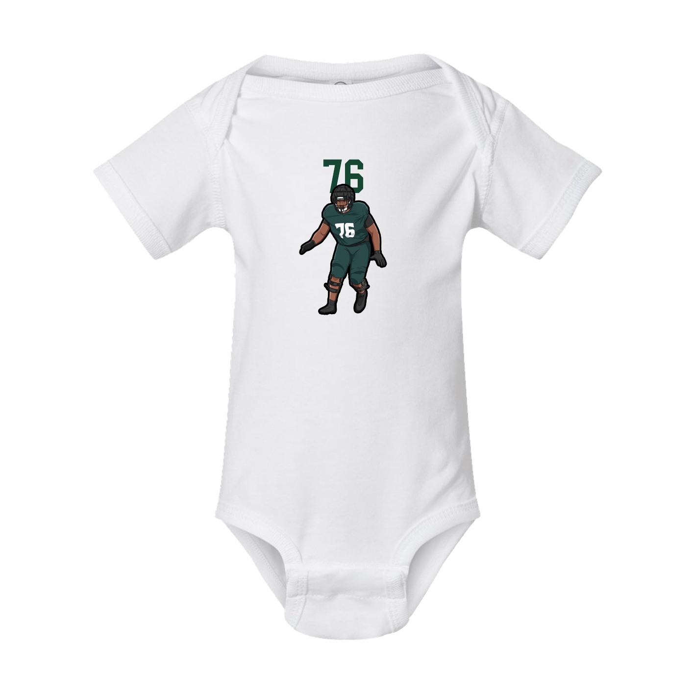 Baby Onesie — Number Top in White