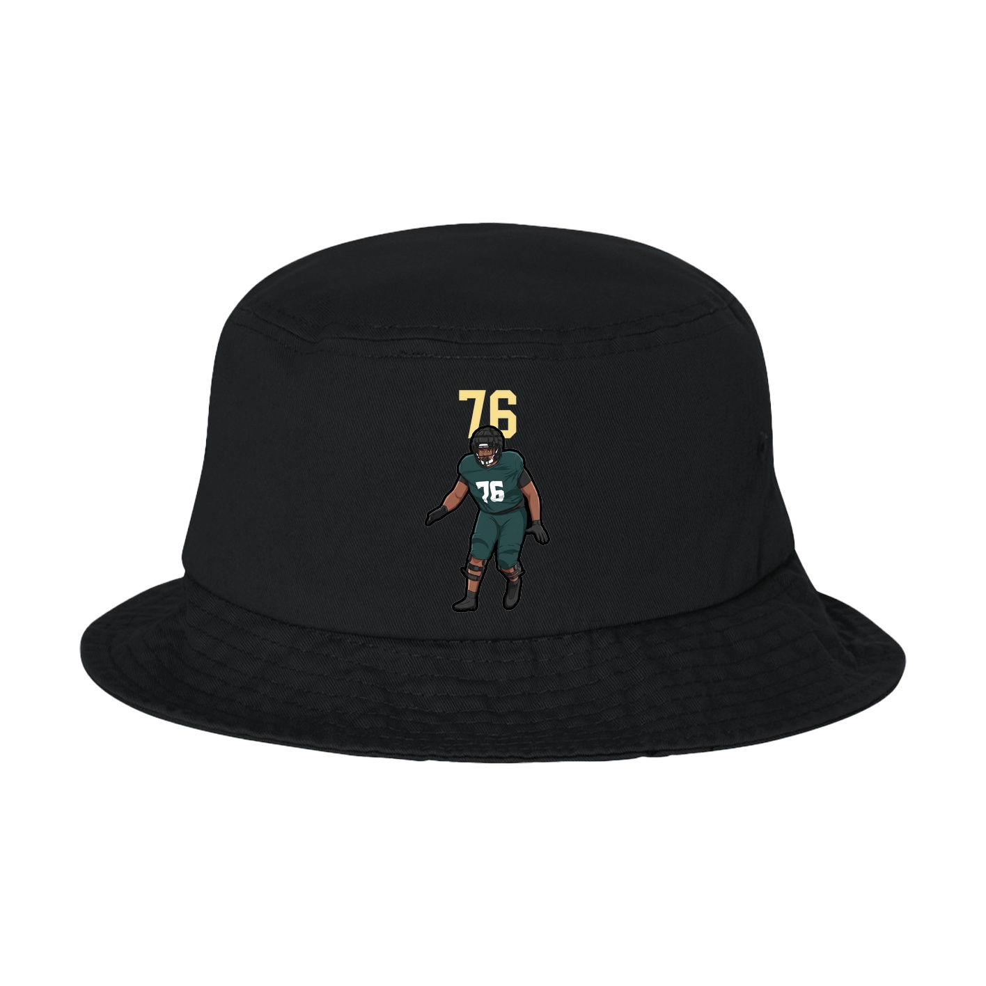 Bucket Cap — Number Top in Black