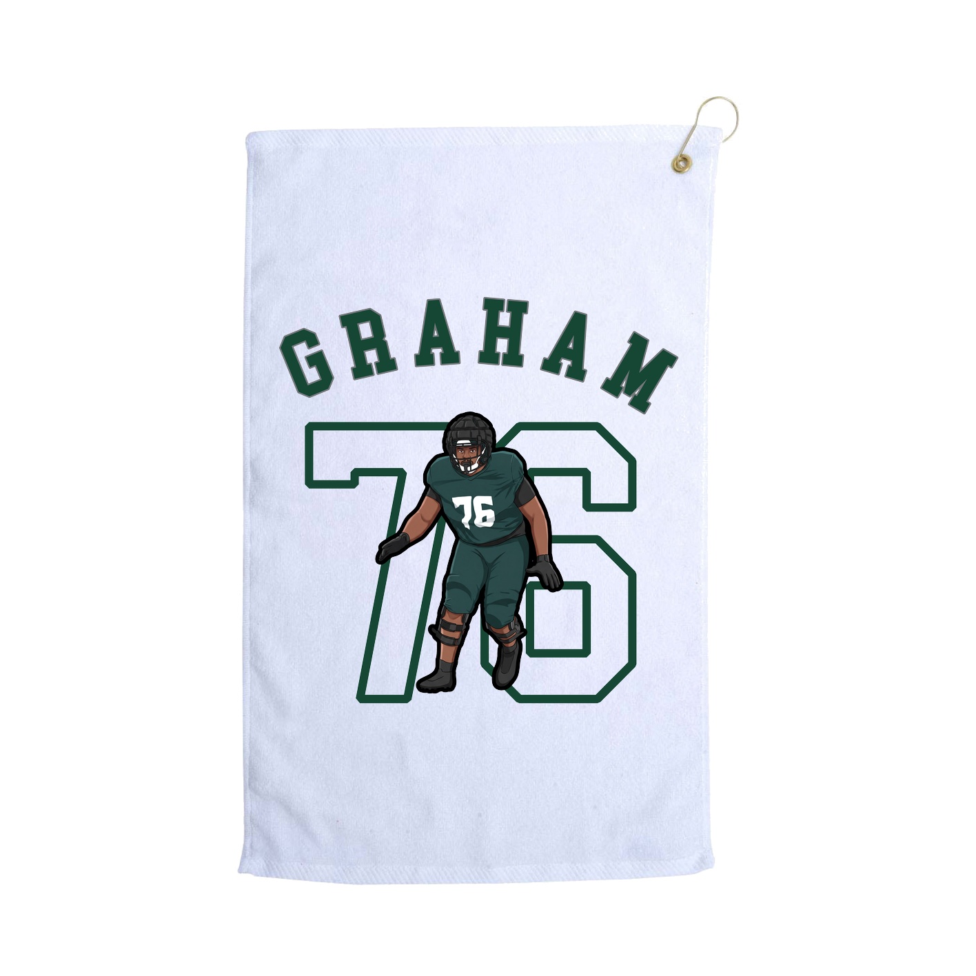 Golf Towel — Shirsey Arch in White