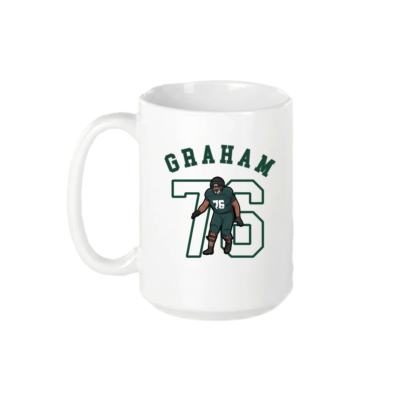 15oz Coffee Mug — Shirsey Arch in White