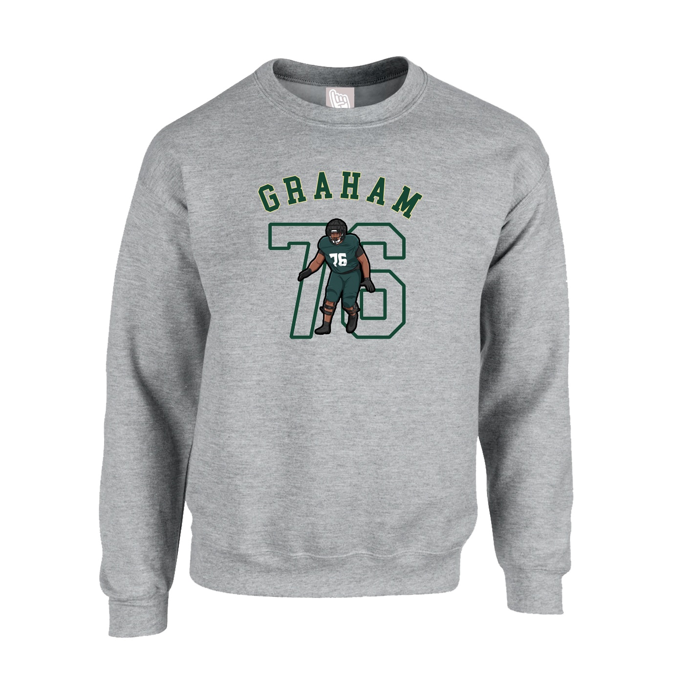 Fleece Crew — Shirsey Arch in Grey