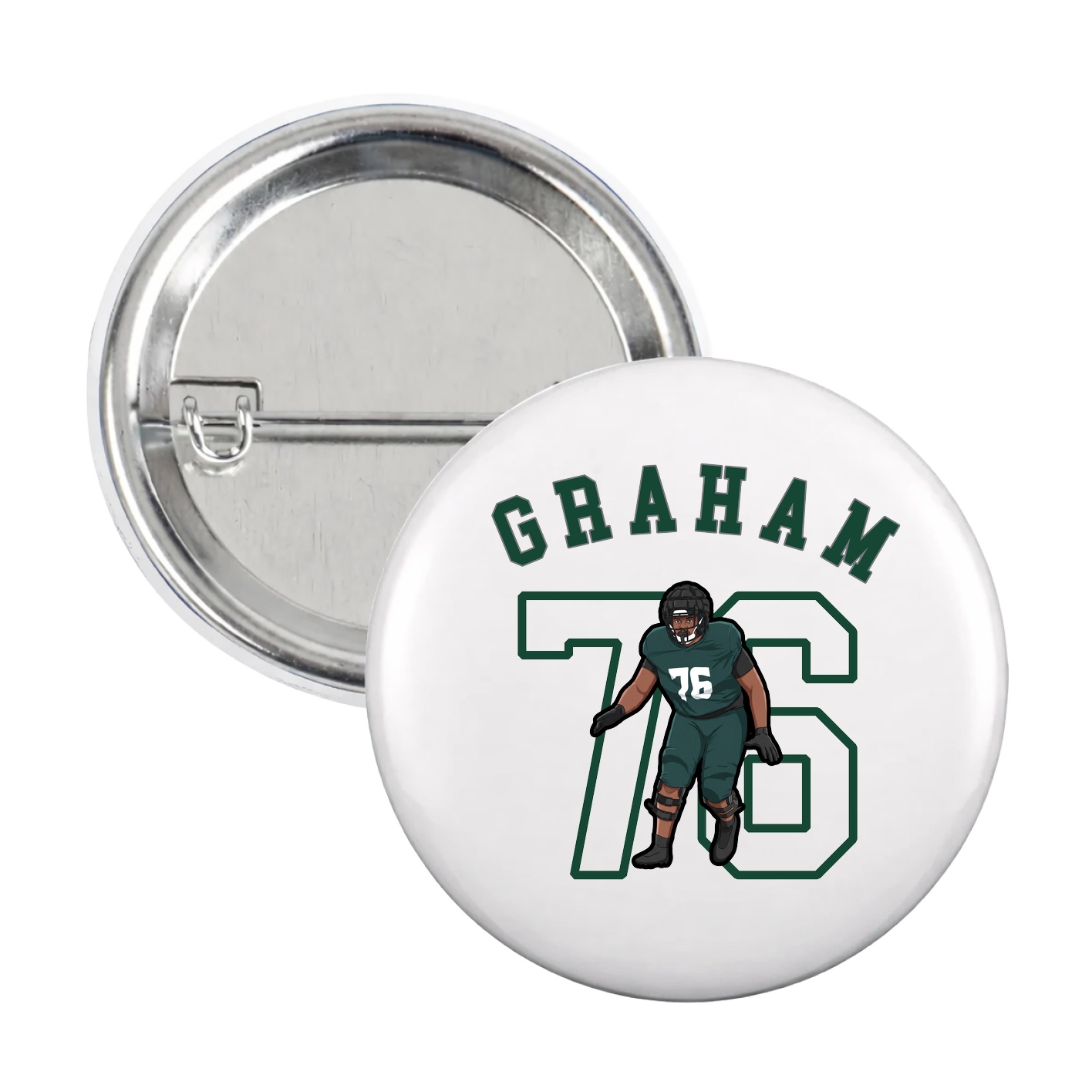 Game Day Button — Shirsey Arch in White